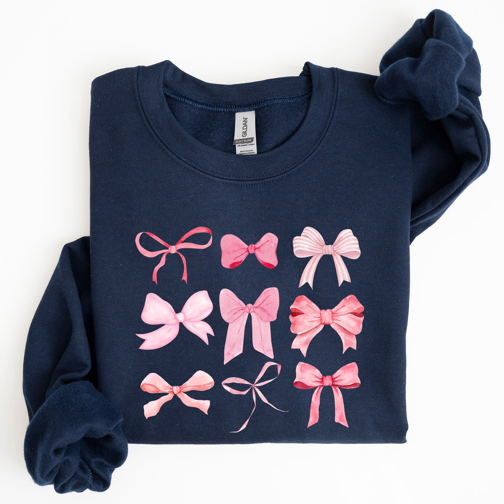 Coquette Pink Bows Trend Girly Soft Girl Era Cozy Luxe Everyday Streetwear Sweatshirt