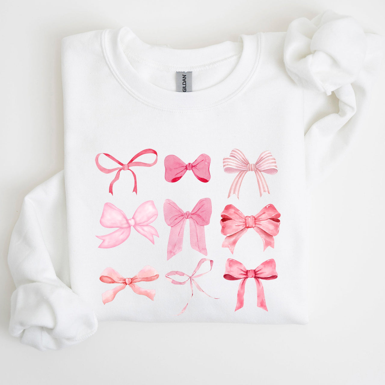 Coquette Pink Bows Trend Girly Soft Girl Era Cozy Luxe Everyday Streetwear Sweatshirt