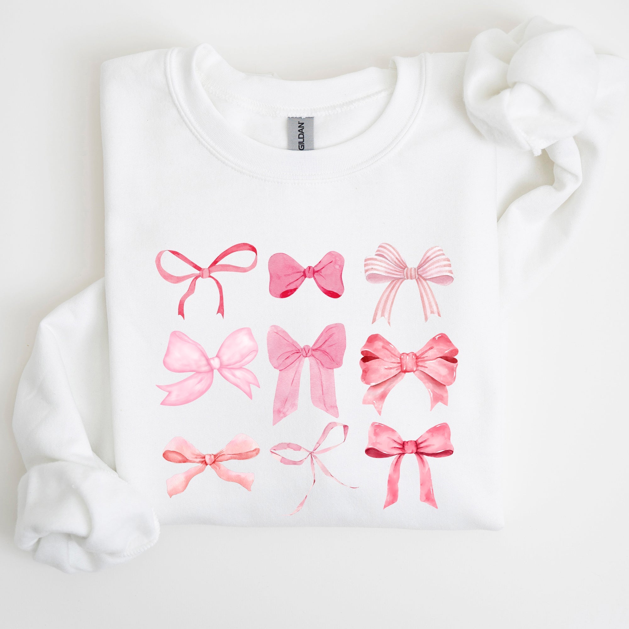 Coquette Pink Bows Trend Girly Soft Girl Era Cozy Luxe Everyday Streetwear Sweatshirt