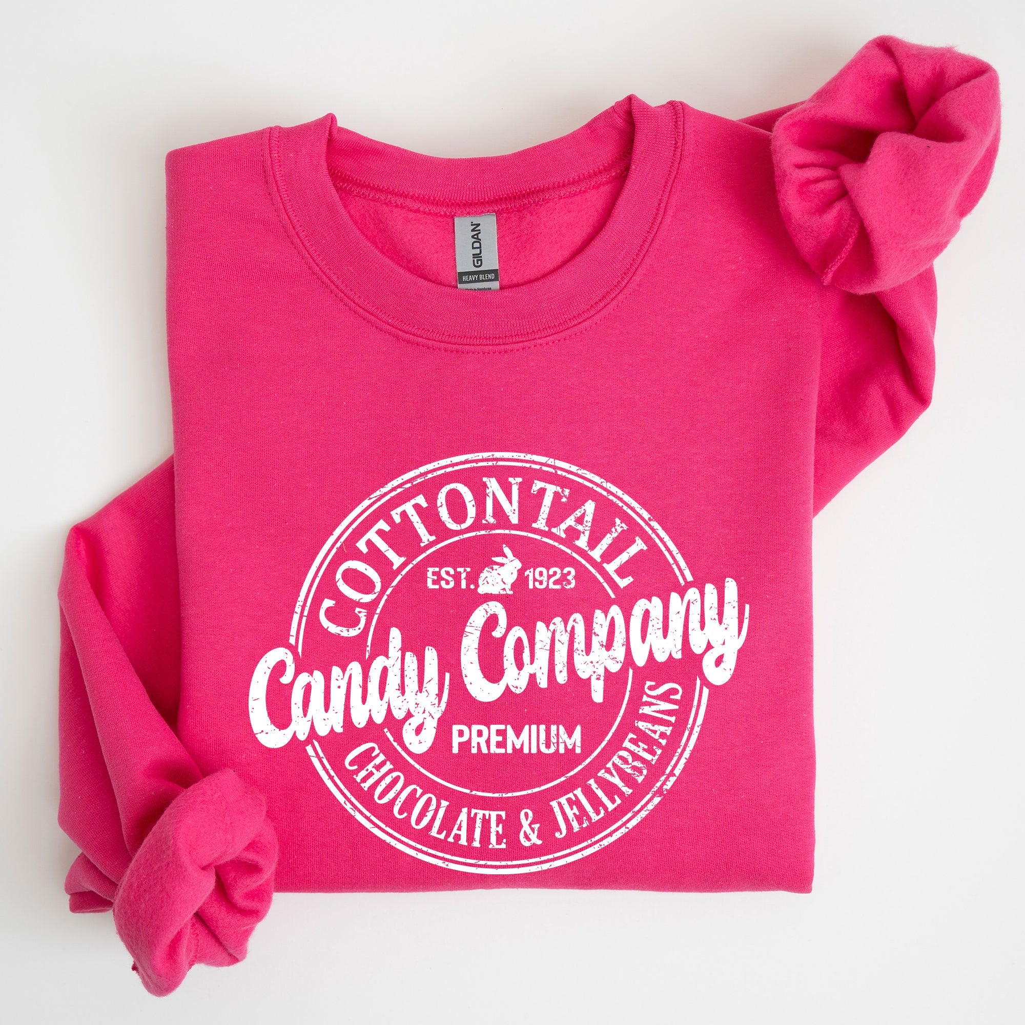 Cottontail Candy Company Retro Sign Easter Vintage Graphic Illustration Sweatshirt