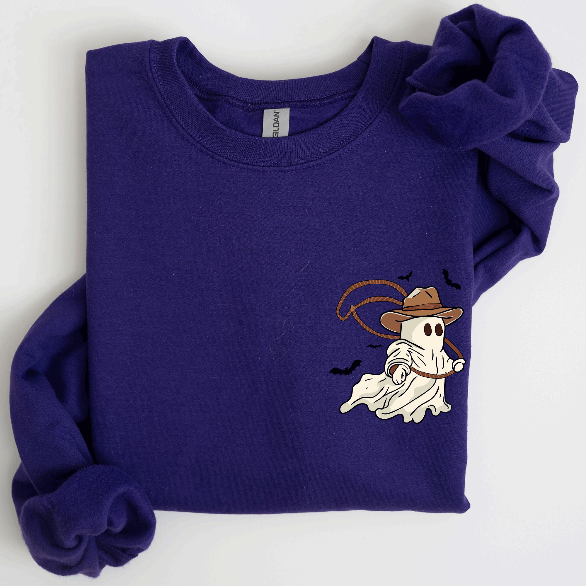 Cowboy Ghost Lasso Halloween Western Vintage Inspired Graphic Retro Iconic Sweatshirt