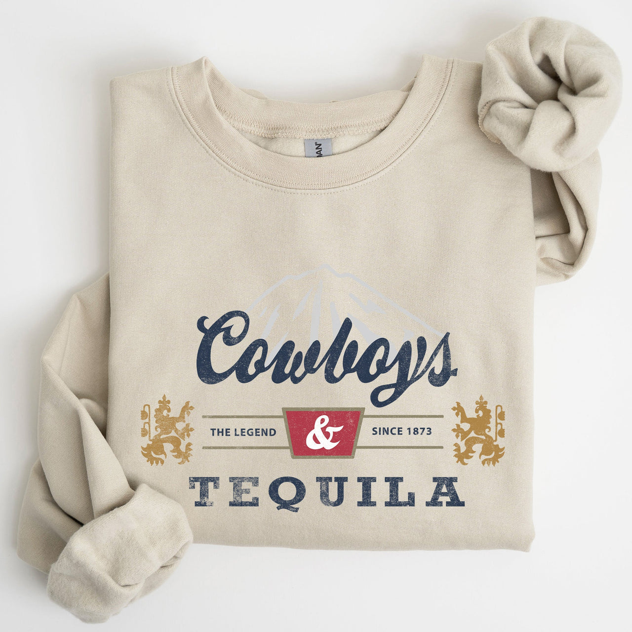 Cowboys And Tequila Retro Beer Vintage Cowboy Wild West Cozy Graphic Vintage Edition Sweatshirt