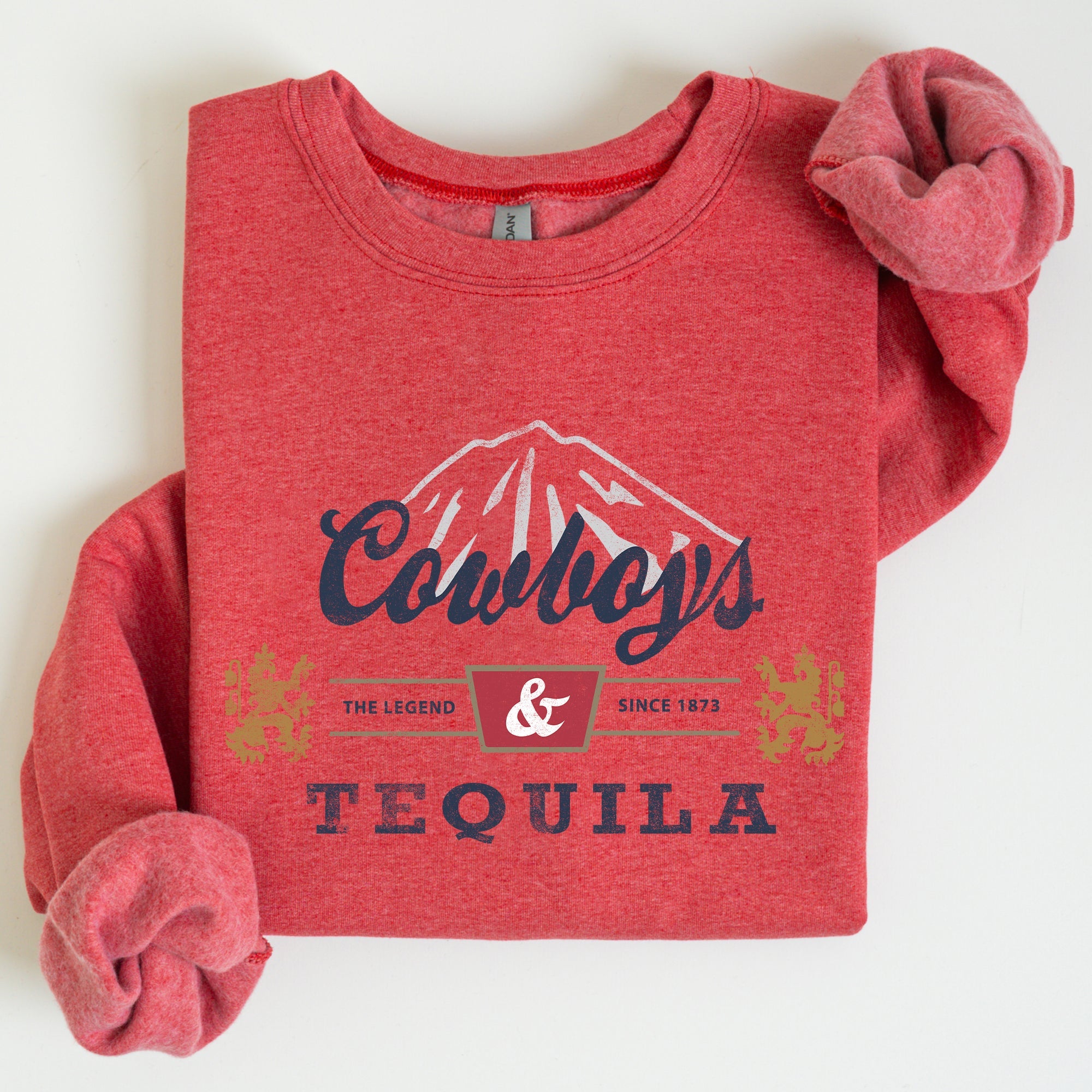 Cowboys And Tequila Retro Beer Vintage Cowboy Wild West Cozy Graphic Vintage Edition Sweatshirt