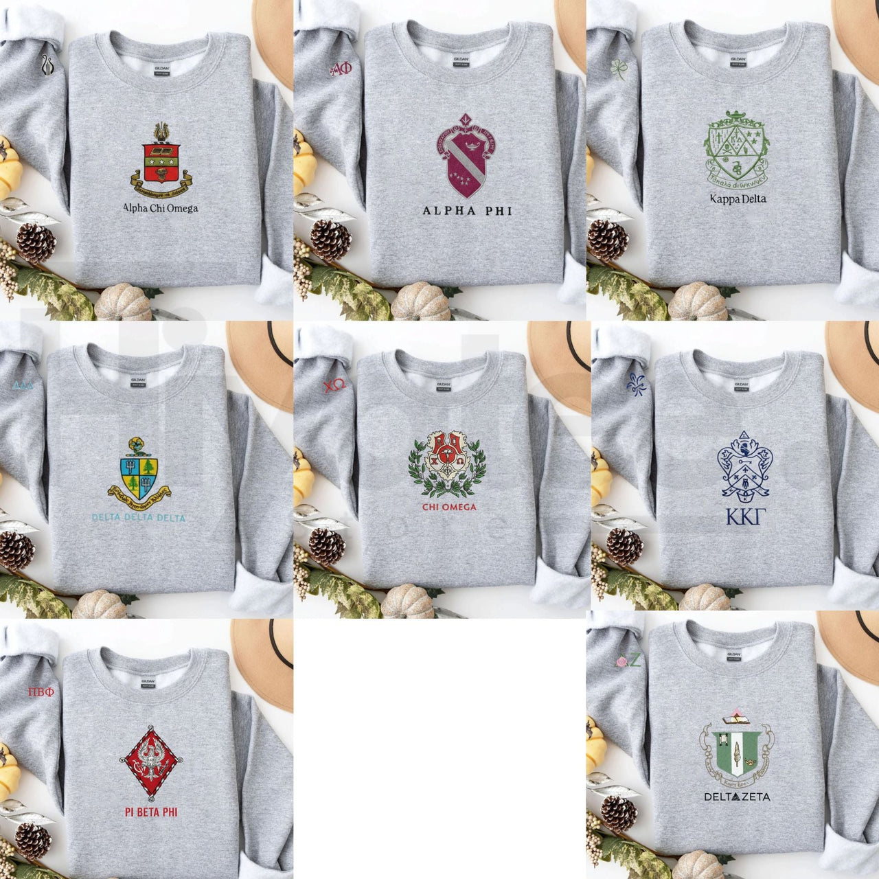 Custom Embroidered Sorority Sweatshirt – Elevated Greek Life Apparel & Sisterhood Gift