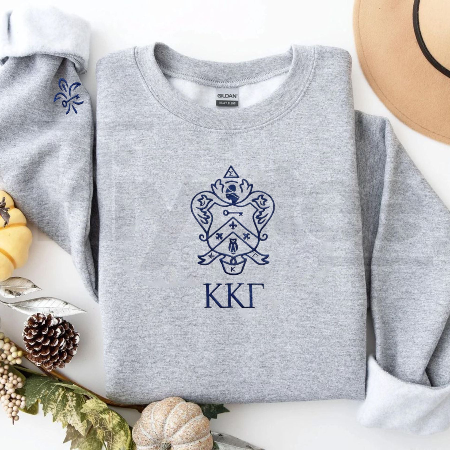 Custom Embroidered Sorority Sweatshirt – Elevated Greek Life Apparel & Sisterhood Gift