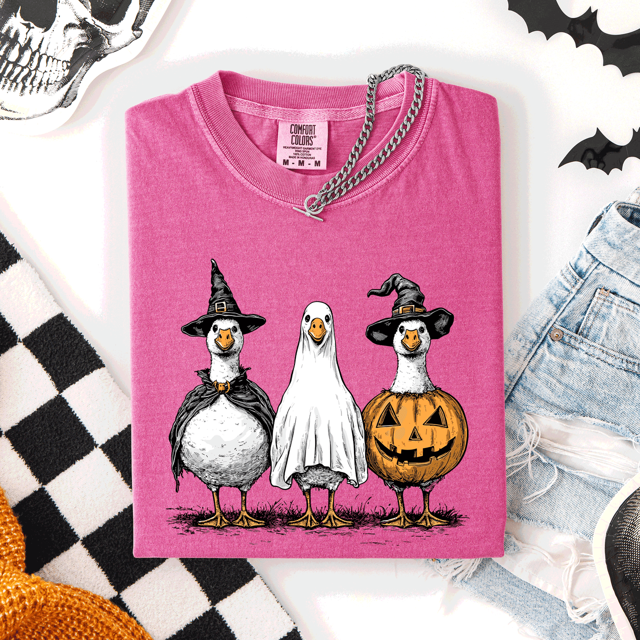 Cute Halloween Geese Spooky Season Parade Edition Limited Release Exclusive Comfort Colors Tee