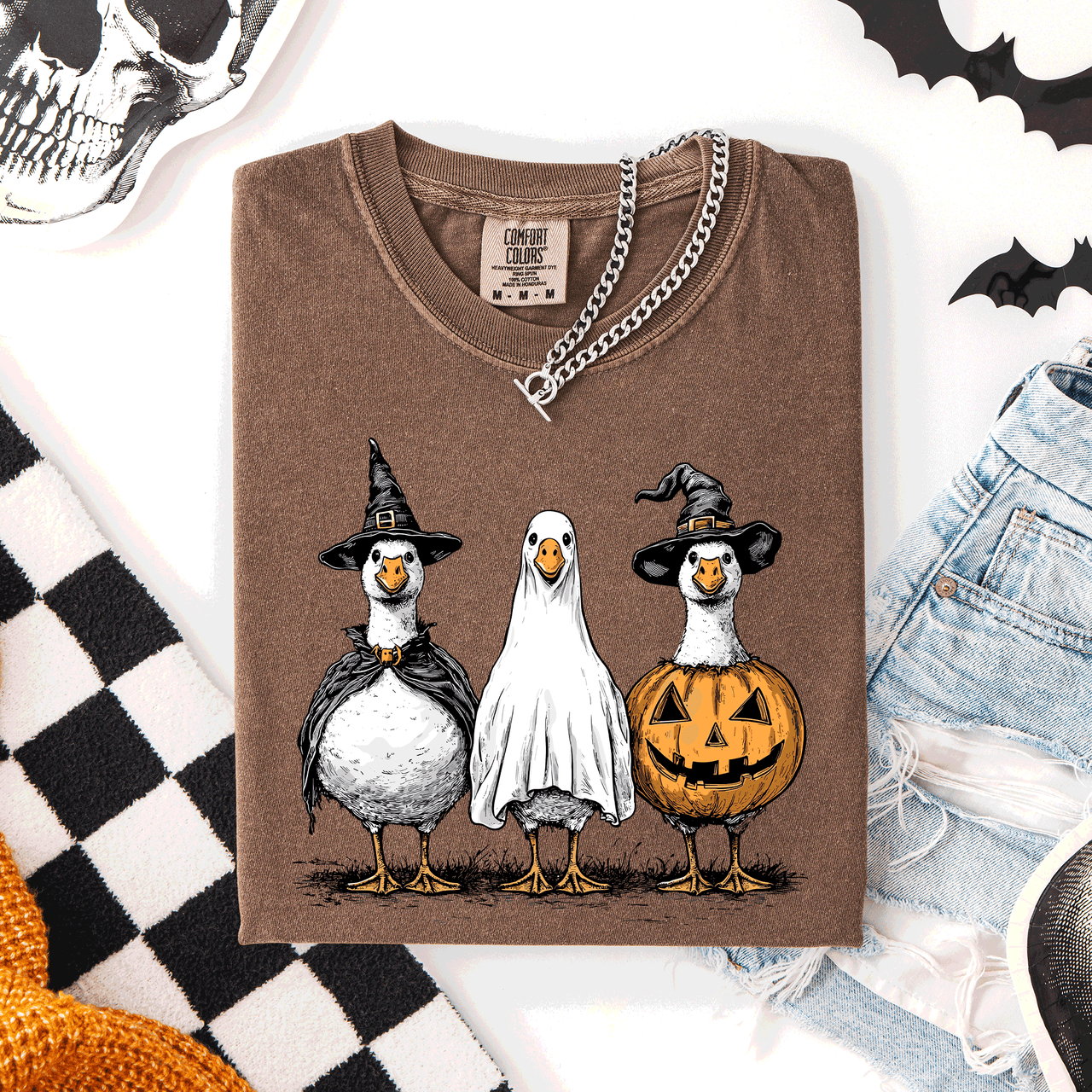 Cute Halloween Geese Spooky Season Parade Edition Limited Release Exclusive Comfort Colors Tee