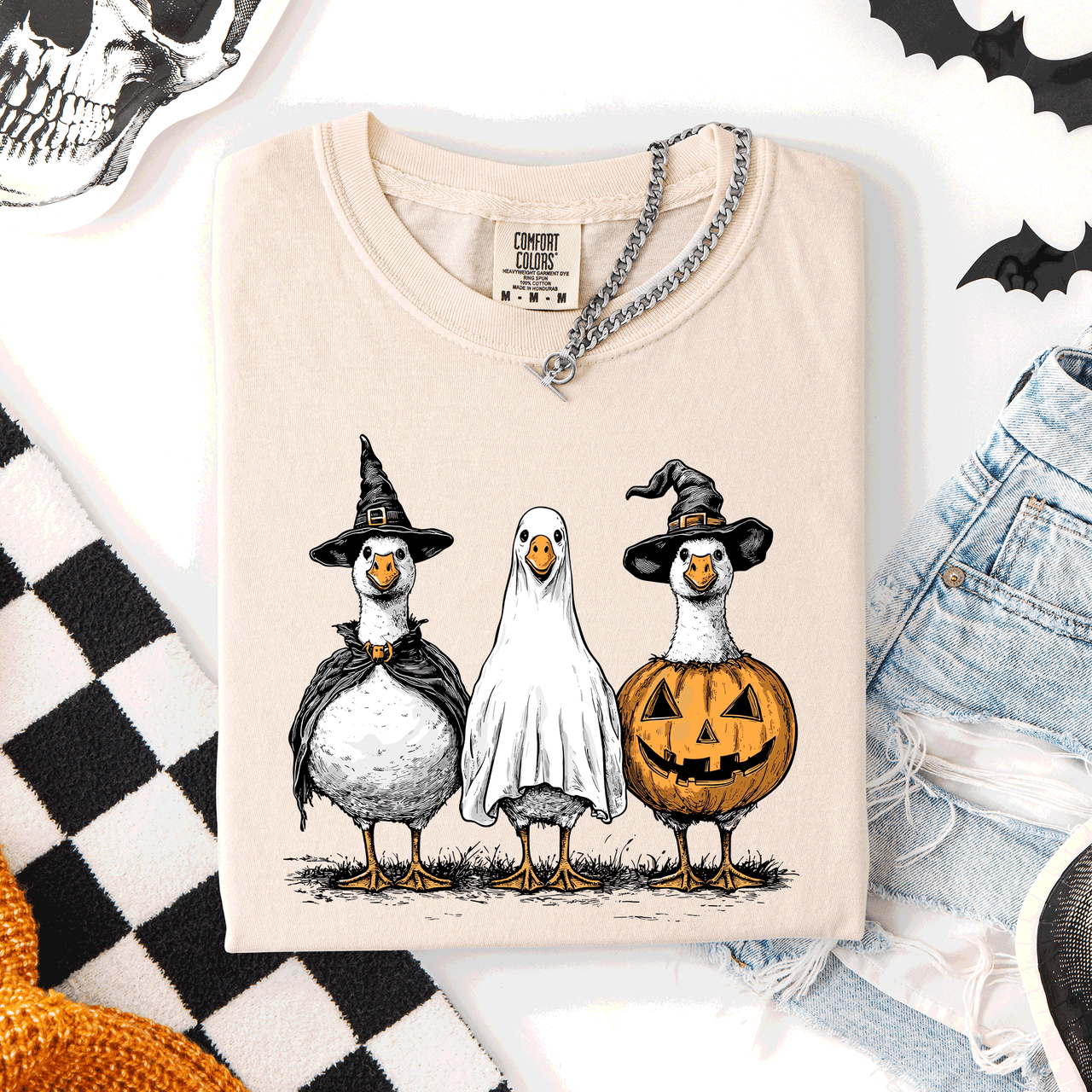 Cute Halloween Geese Spooky Season Parade Edition Limited Release Exclusive Comfort Colors Tee