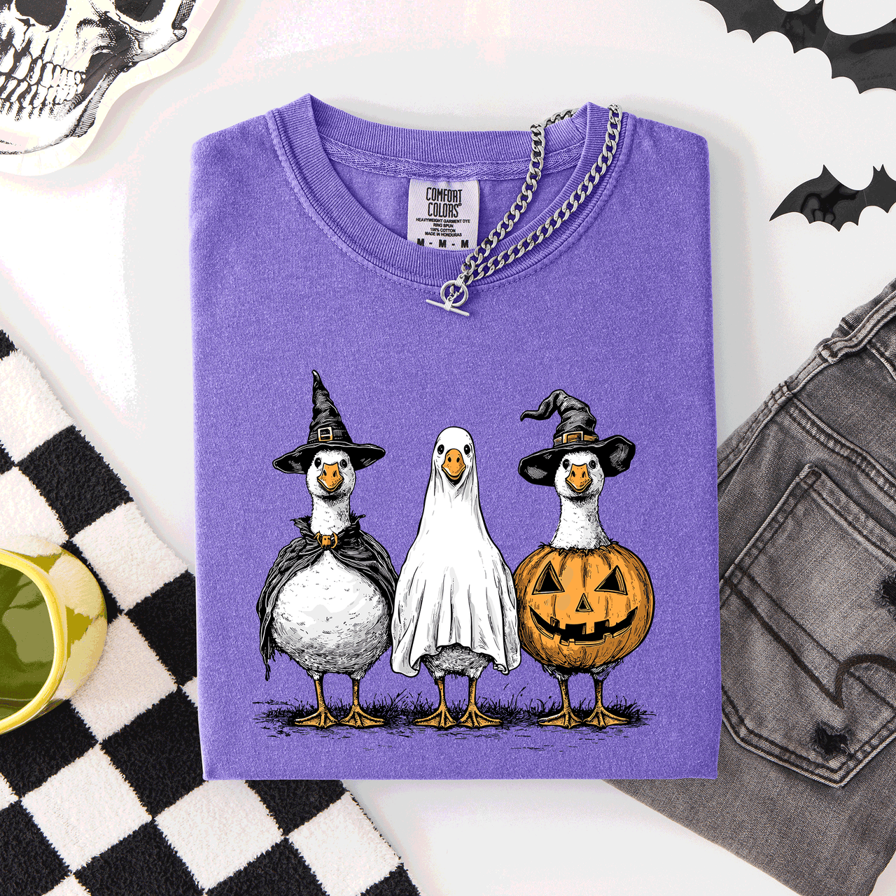 Cute Halloween Geese Spooky Season Parade Edition Limited Release Exclusive Comfort Colors Tee