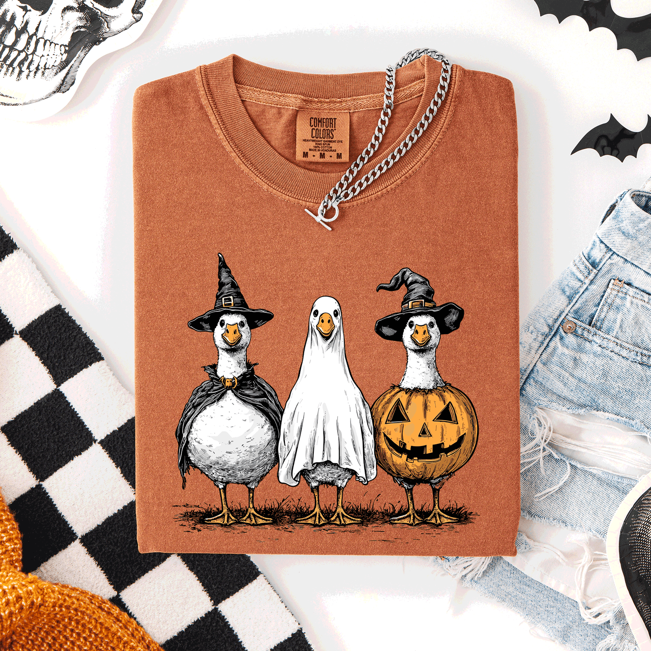 Cute Halloween Geese Spooky Season Parade Edition Limited Release Exclusive Comfort Colors Tee