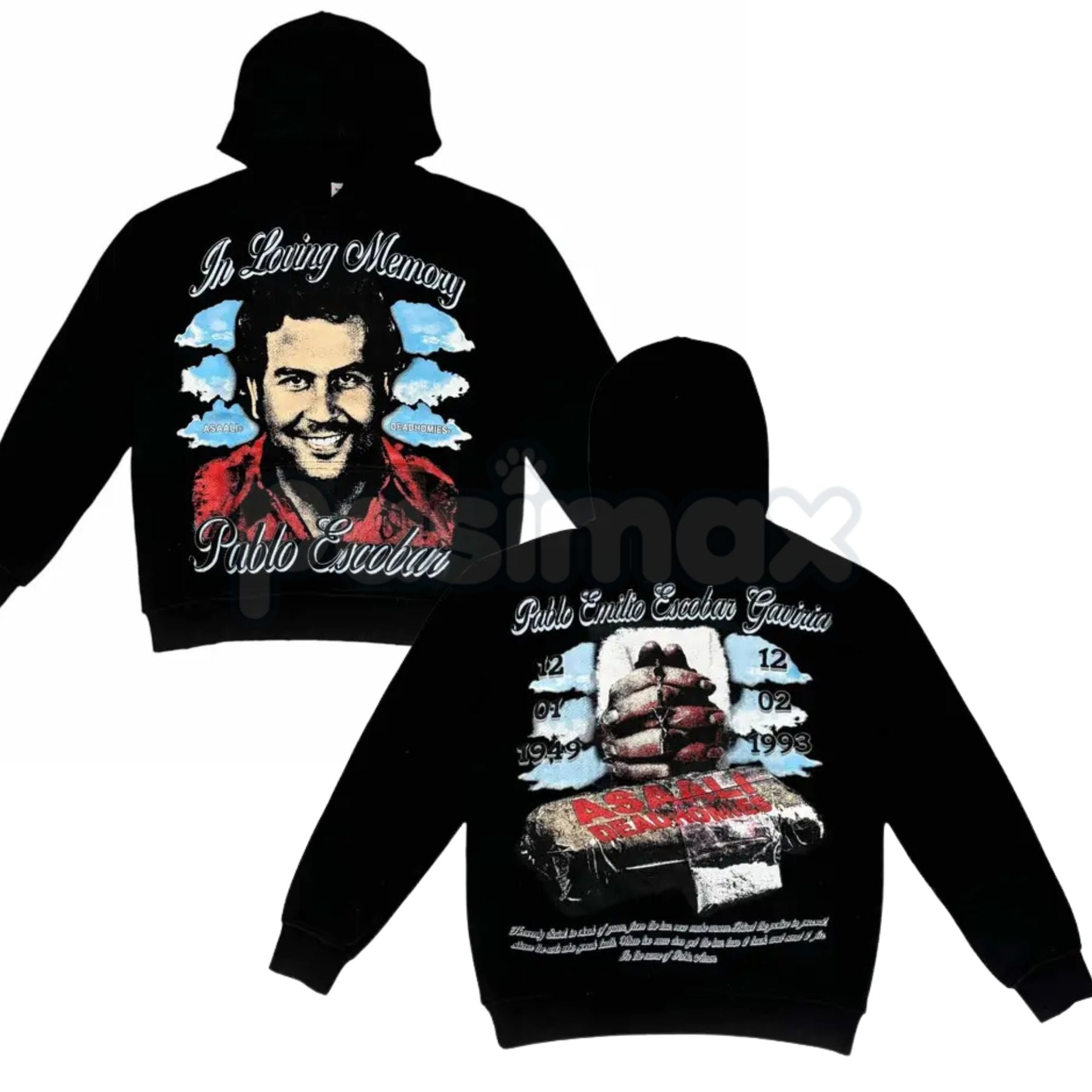 DEADHOMIE$ In Loving Memory Pullover – Memorial Tribute Hoodie, Loss & Remembrance Graphic Streetwear, Unisex
