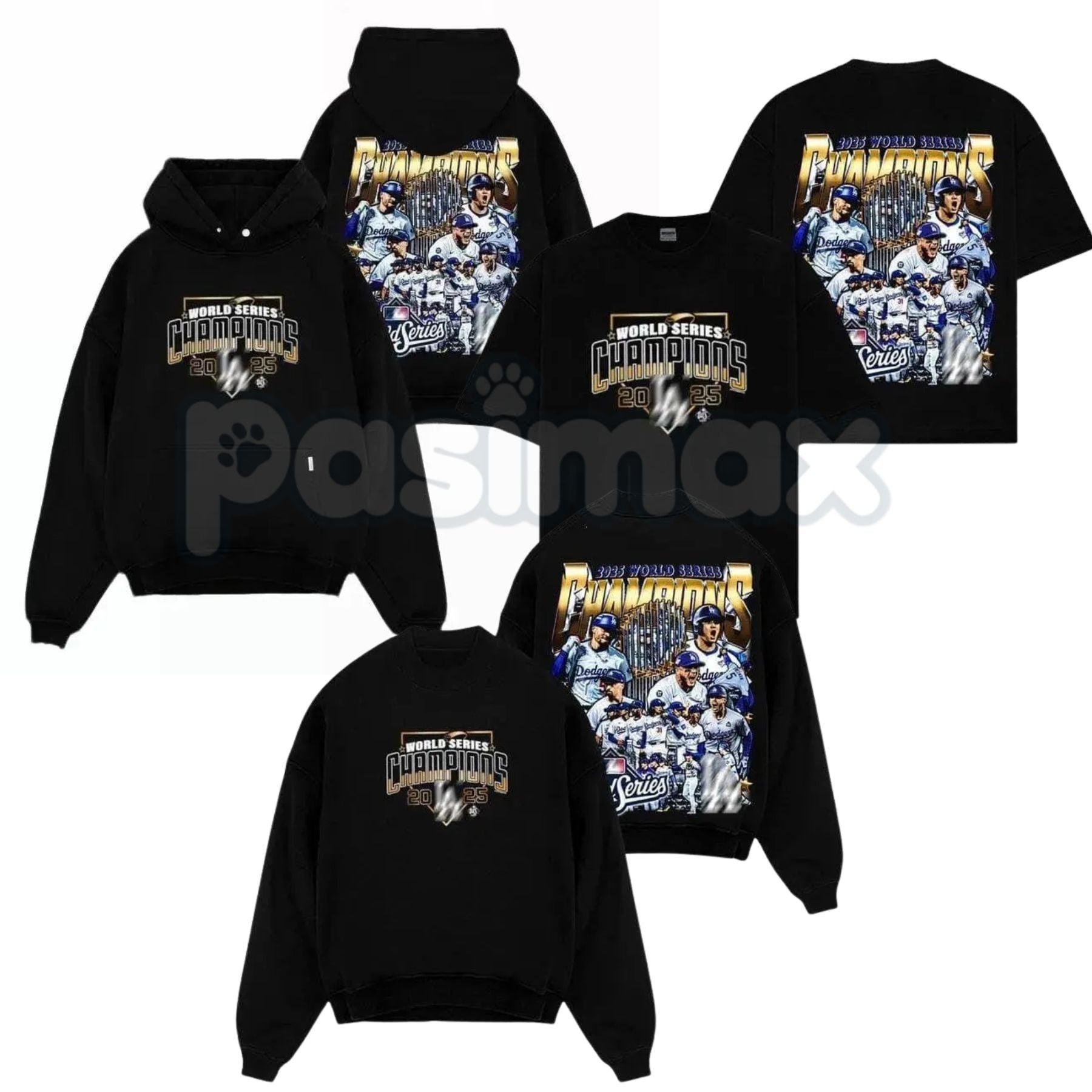 DODGERS WORLD SERIES CHAMPS 2025 Hoodie – Commemorative Dodgers Nation Fan Pullover, Unisex Championship Apparel