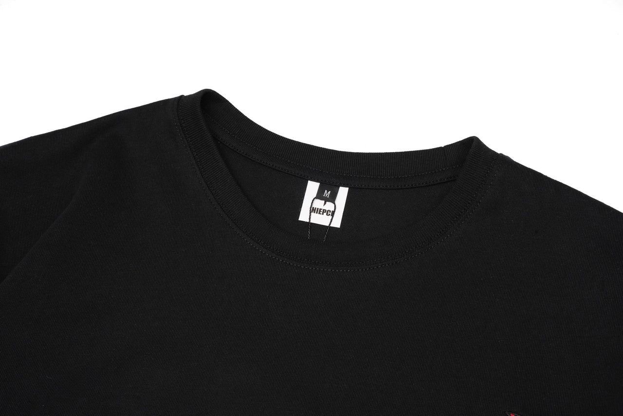 ET520 Red Koi Wave Rider Embroidered Tee