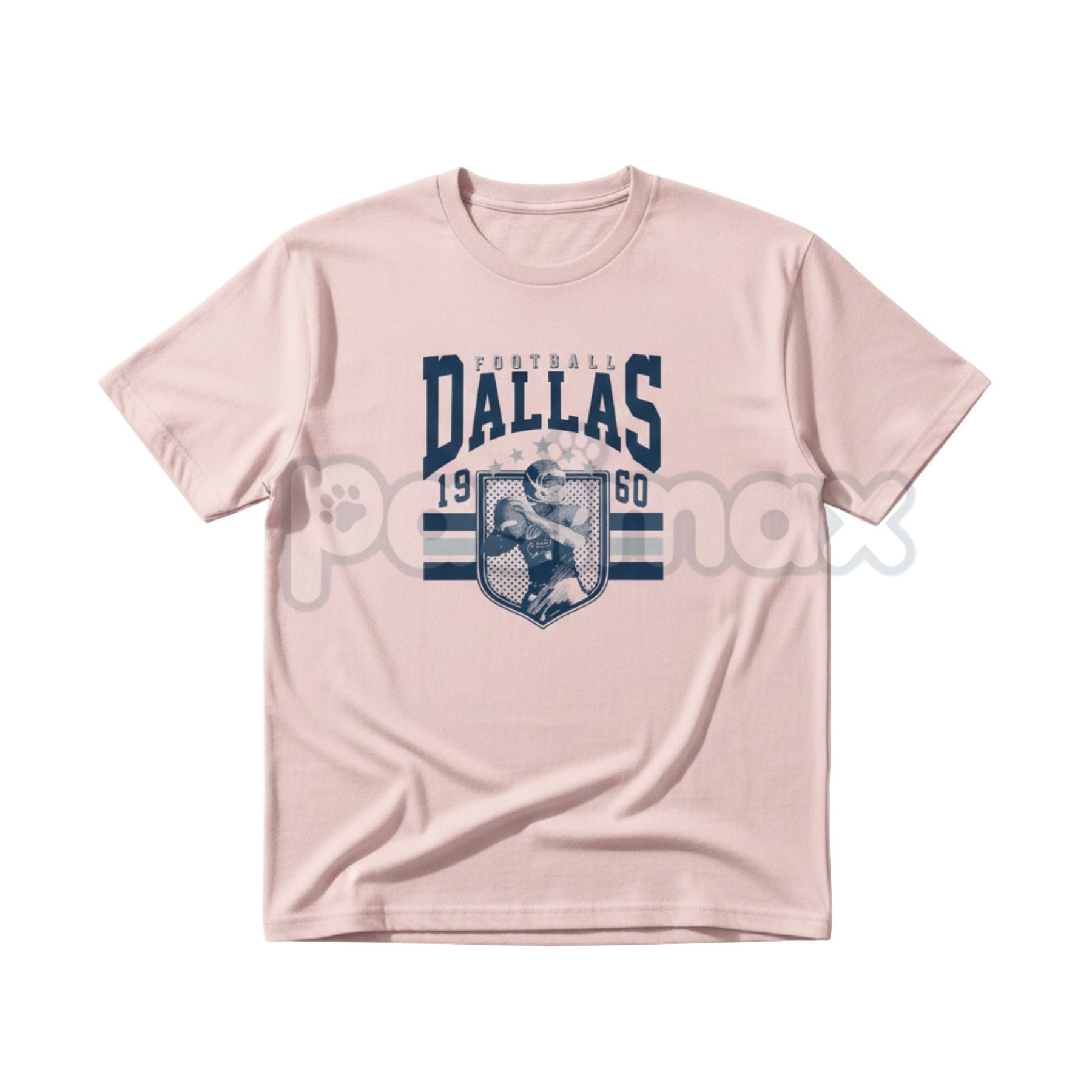 Dallas 1950s Football Graphic Men's T-Shirt - Retro Texas Sports Tee, Vintage Pro Football History Apparel, Classic Dallas Fan Gift