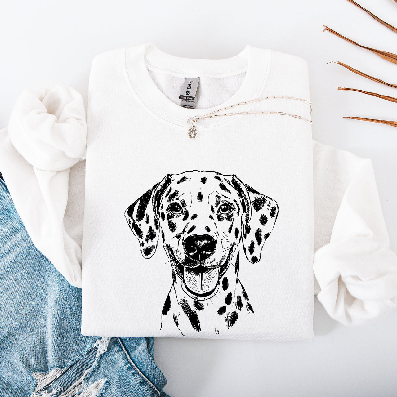 Dalmatian Lover Dog Breed Enthusiast Quote Portrait Artwork Limited Edition Sweatshirt