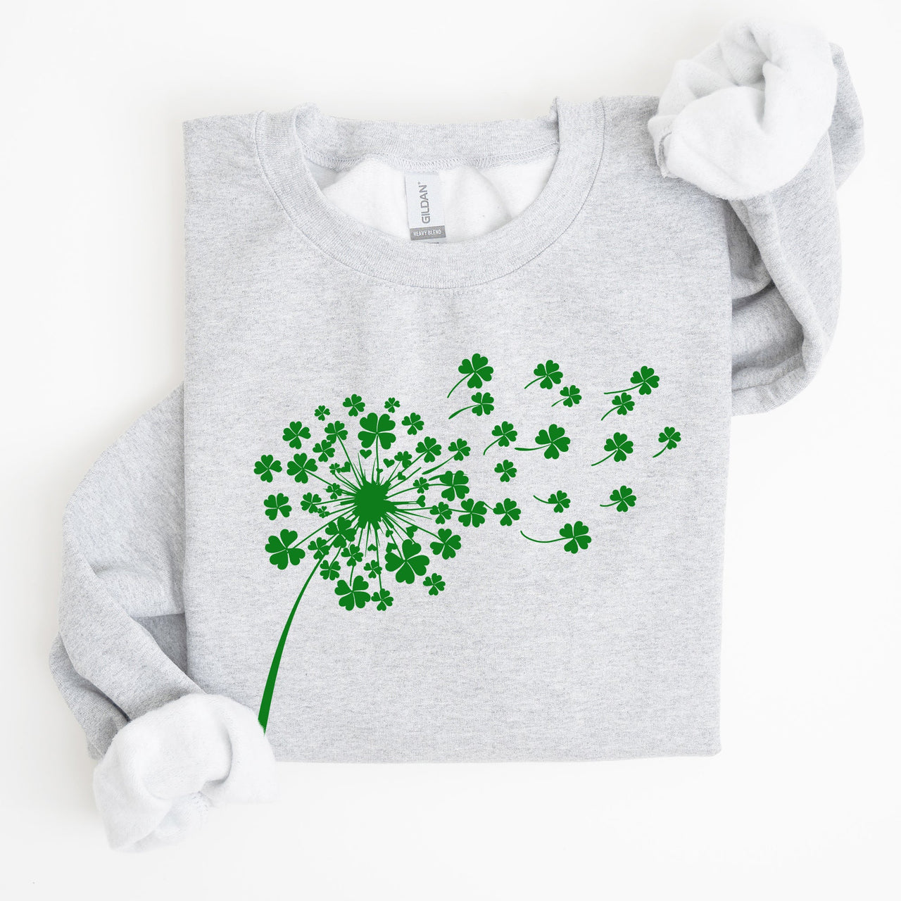 Dandelion, St Patrick's Day, Shamrocks Garden Edition Plush Cozy All-Season Comfort Sweatshirt