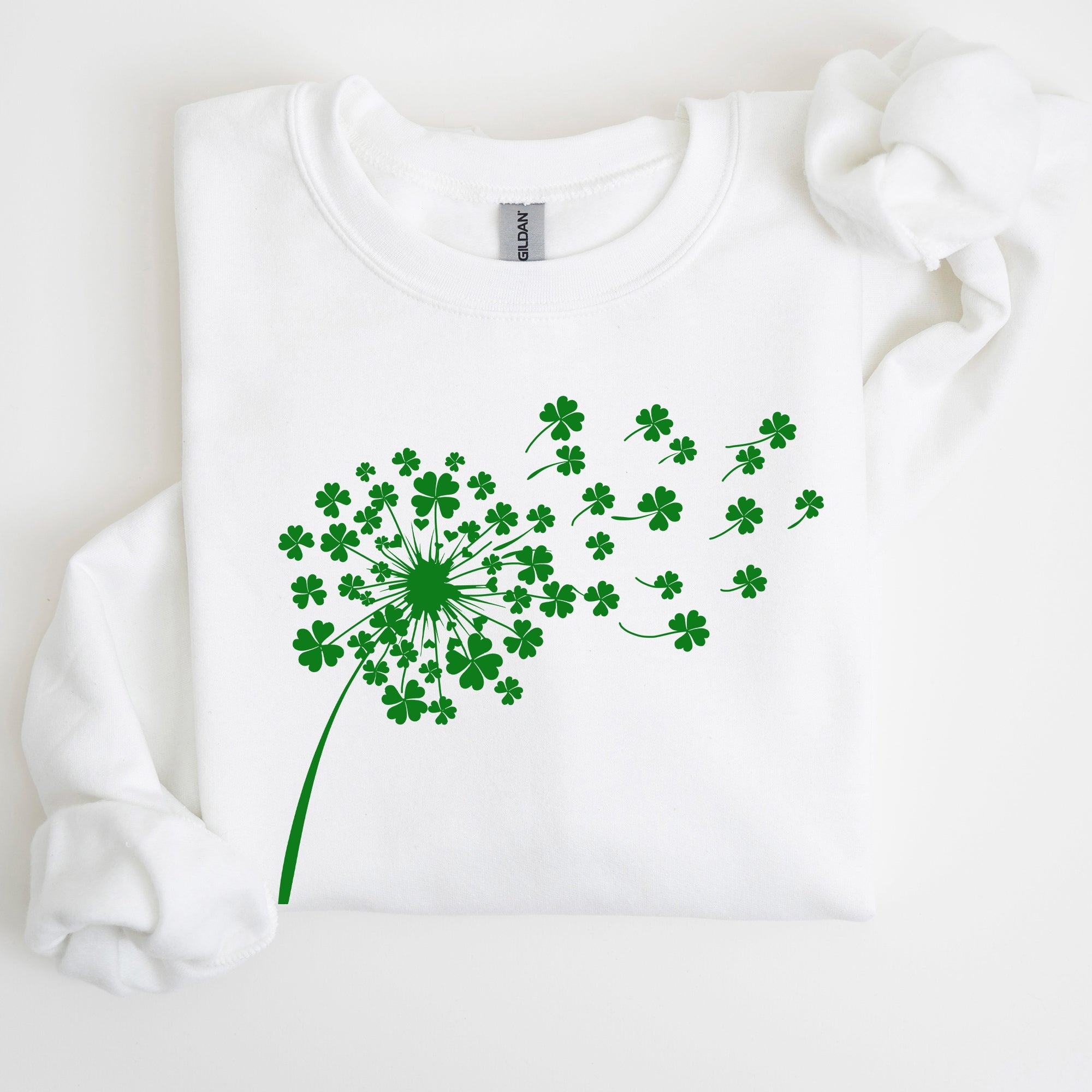Dandelion, St Patrick's Day, Shamrocks Garden Edition Plush Cozy All-Season Comfort Sweatshirt