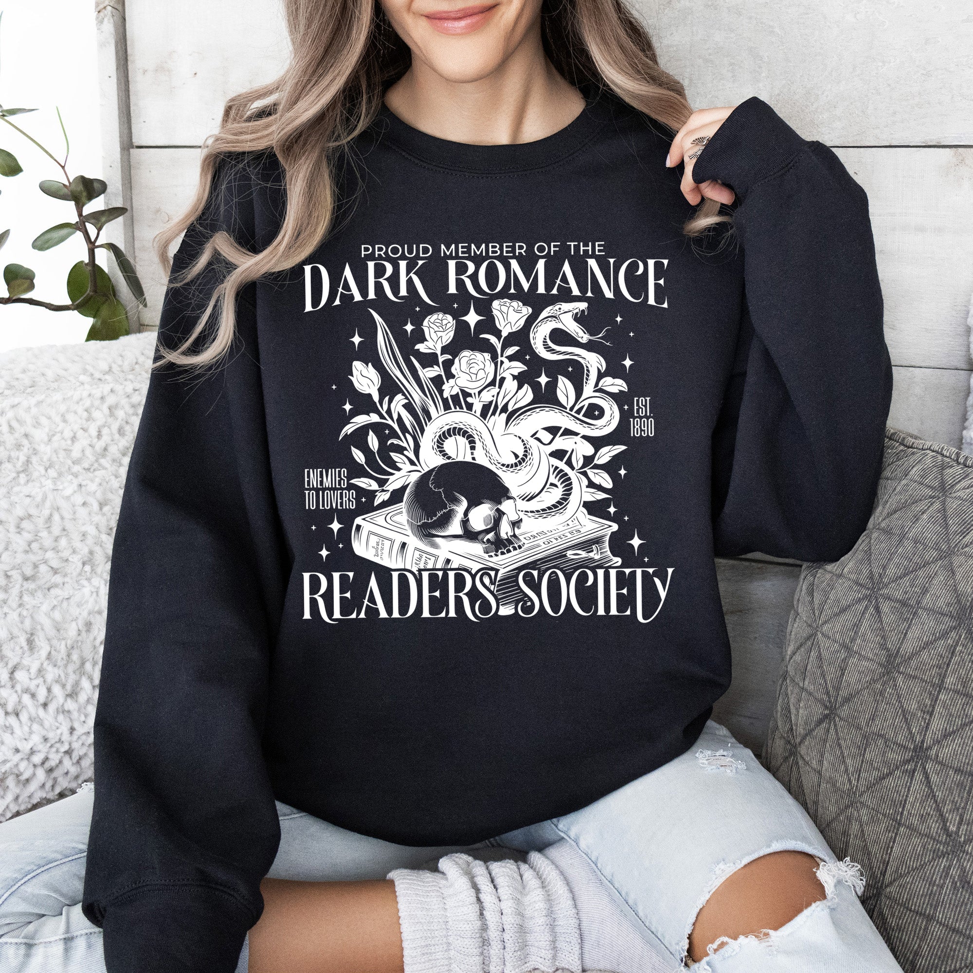Dark Romance Readers Society Romantasy BookTok Library Books Fan Club Collective Sweatshirt