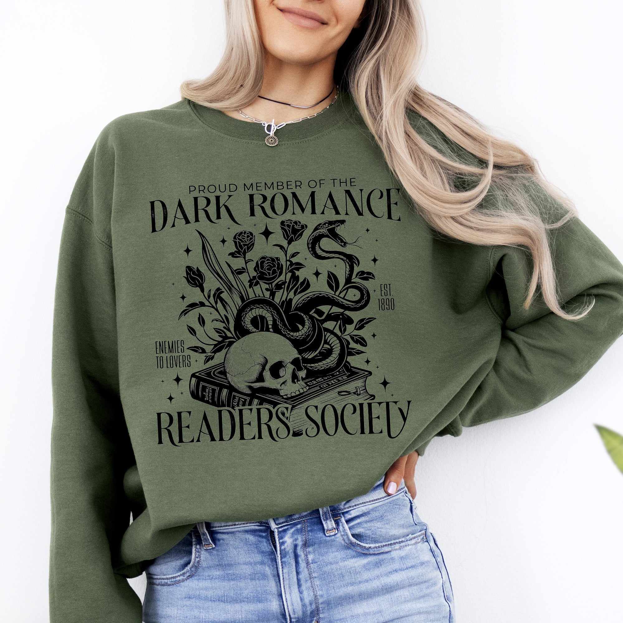Dark Romance Readers Society Romantasy BookTok Library Books Fan Club Collective Sweatshirt