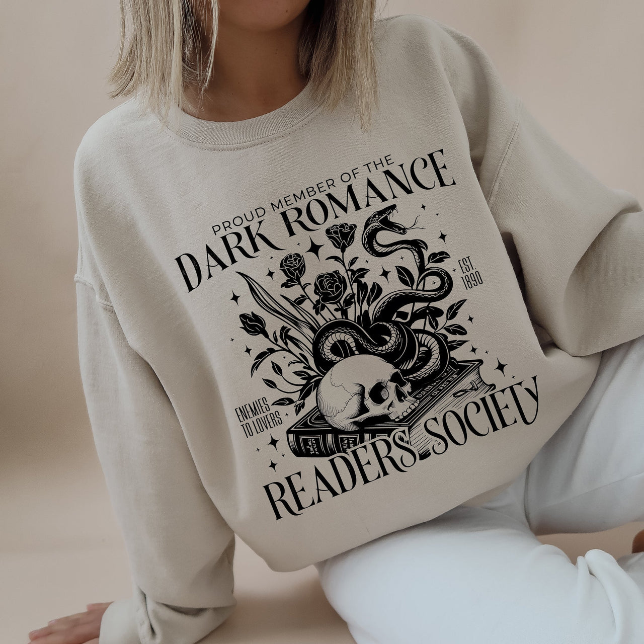 Dark Romance Readers Society Romantasy BookTok Library Books Fan Club Collective Sweatshirt