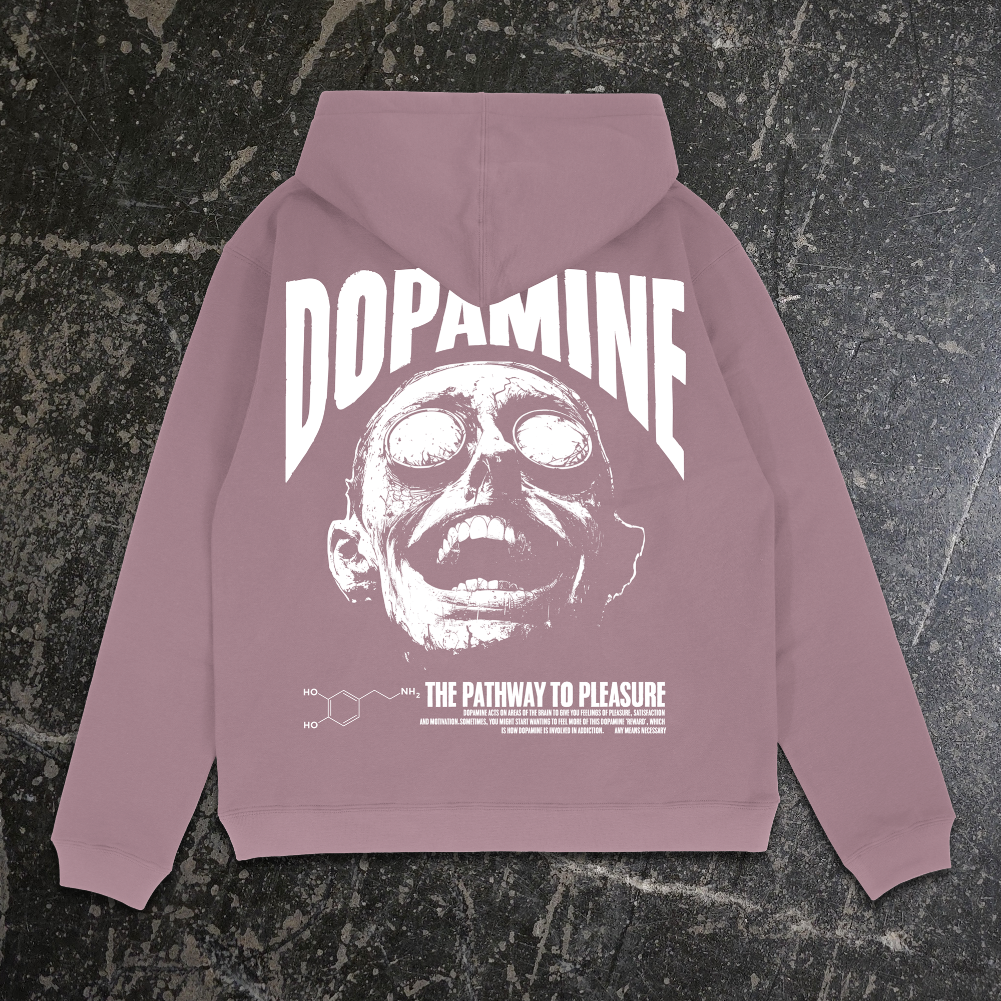 Dopamine Pullover Hoodie Washed Plum