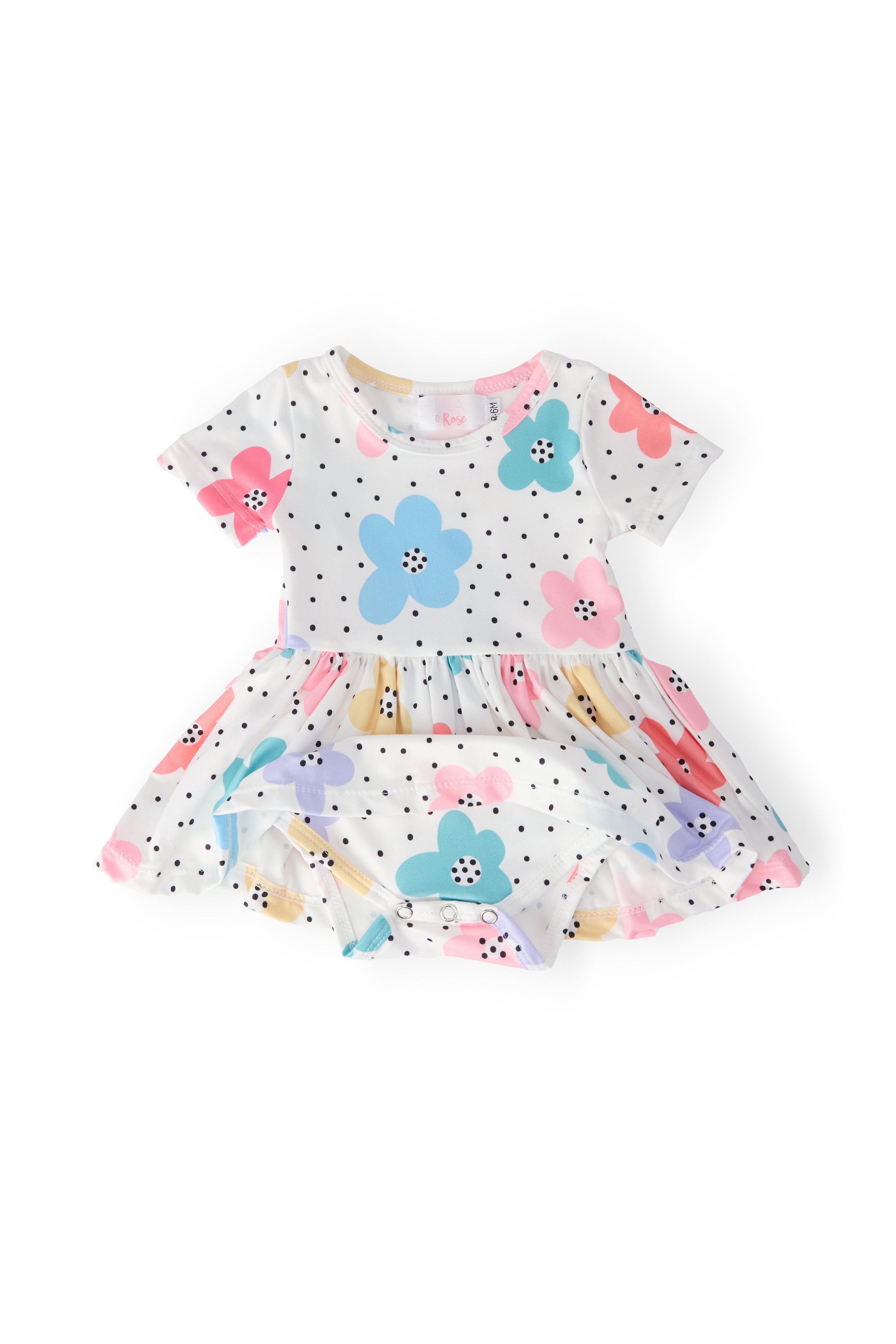 Dots & Daisies S/S Twirl Bodysuit