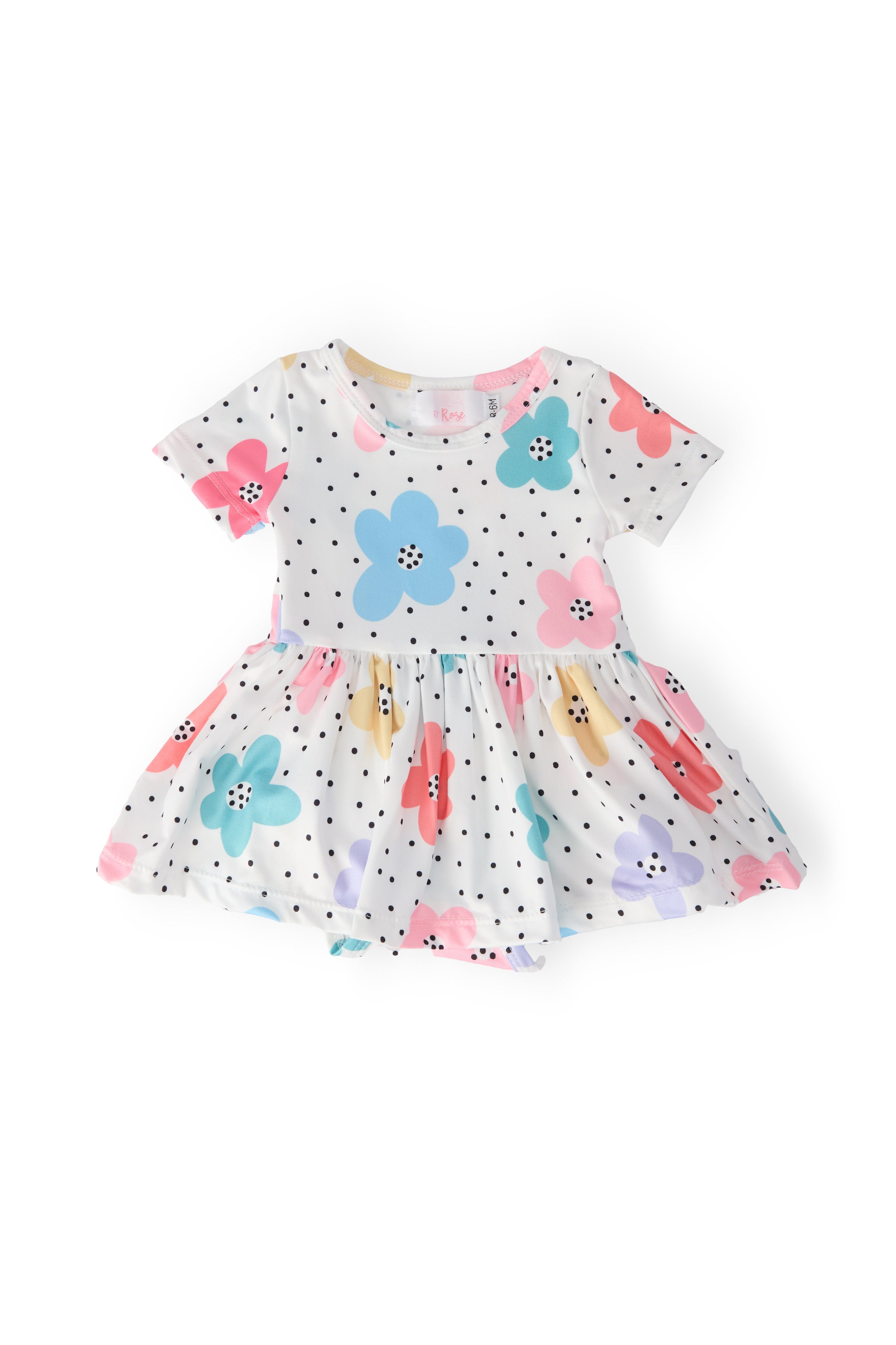 Dots & Daisies S/S Twirl Bodysuit