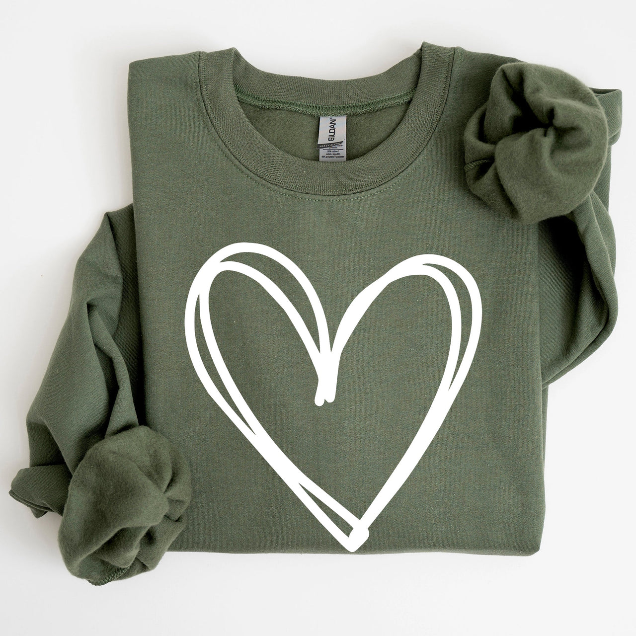 Double Heart St Patrick's Day Graphic Cozy Fleece Edition Premium Heathered Warm Sweatshirt