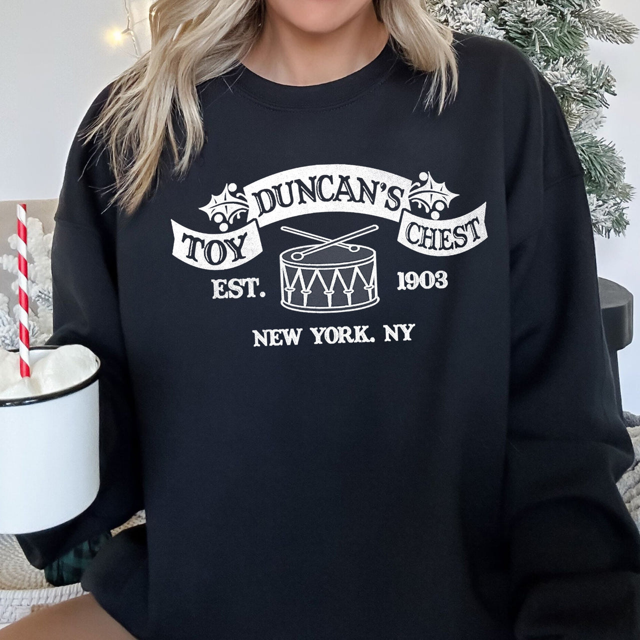 Duncan's Toy Chest Home Alone Christmas Classic Movie Quote Holiday Graphic Sweatshirt