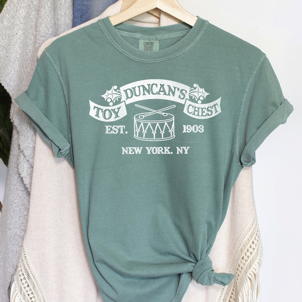 Duncan's Toy Chest Home Alone Christmas Movie Nostalgic Icon Print Comfort Colors Tee
