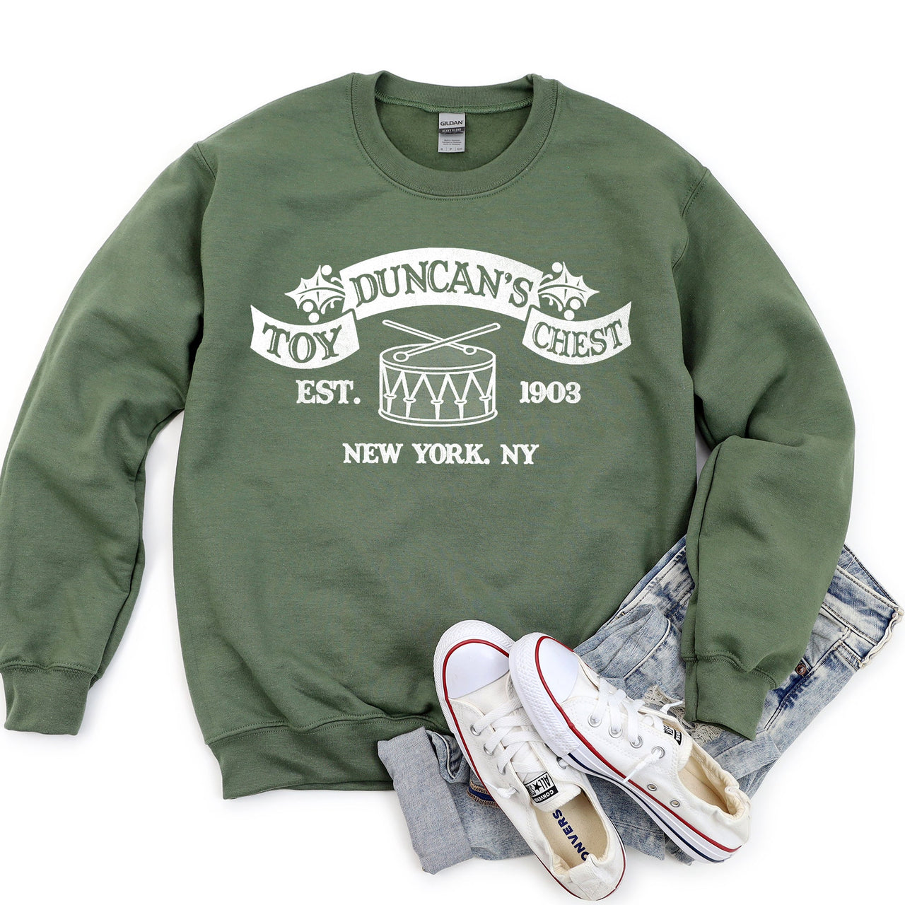 Duncan's Toy Chest Home Alone Christmas Classic Movie Quote Holiday Graphic Sweatshirt