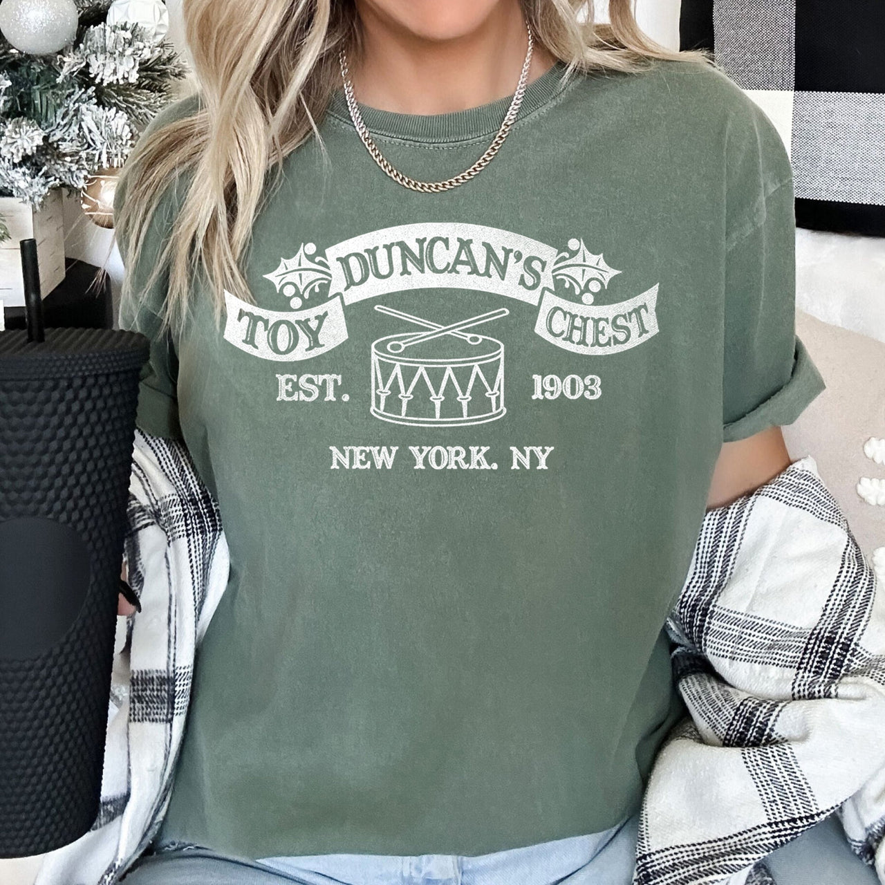 Duncan's Toy Chest Home Alone Christmas Movie Nostalgic Icon Print Comfort Colors Tee