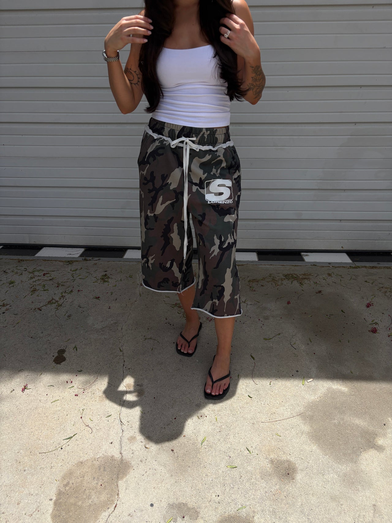 CAMO 3/4 SHORTS