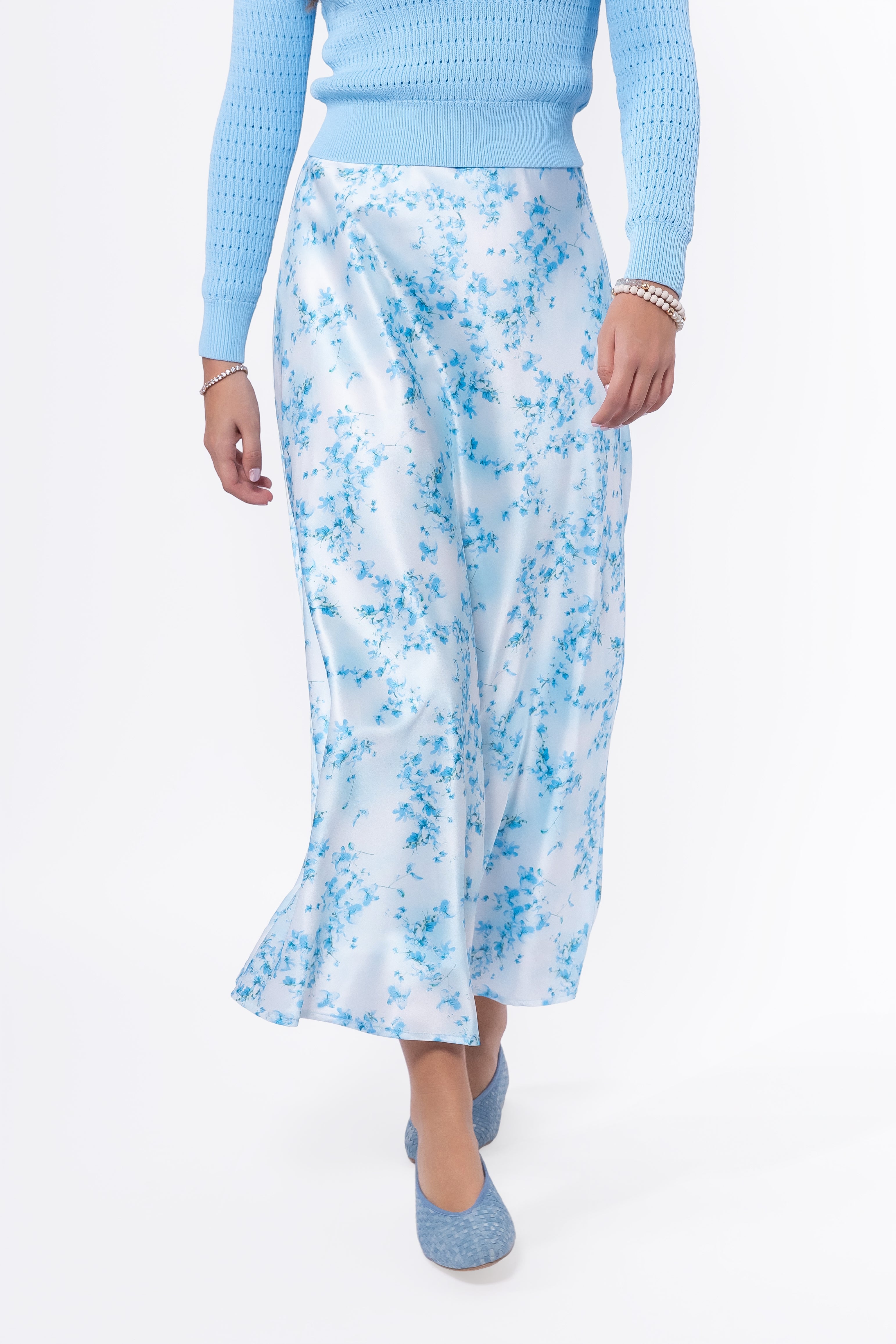 Lisa Skirt (Blue Flower)