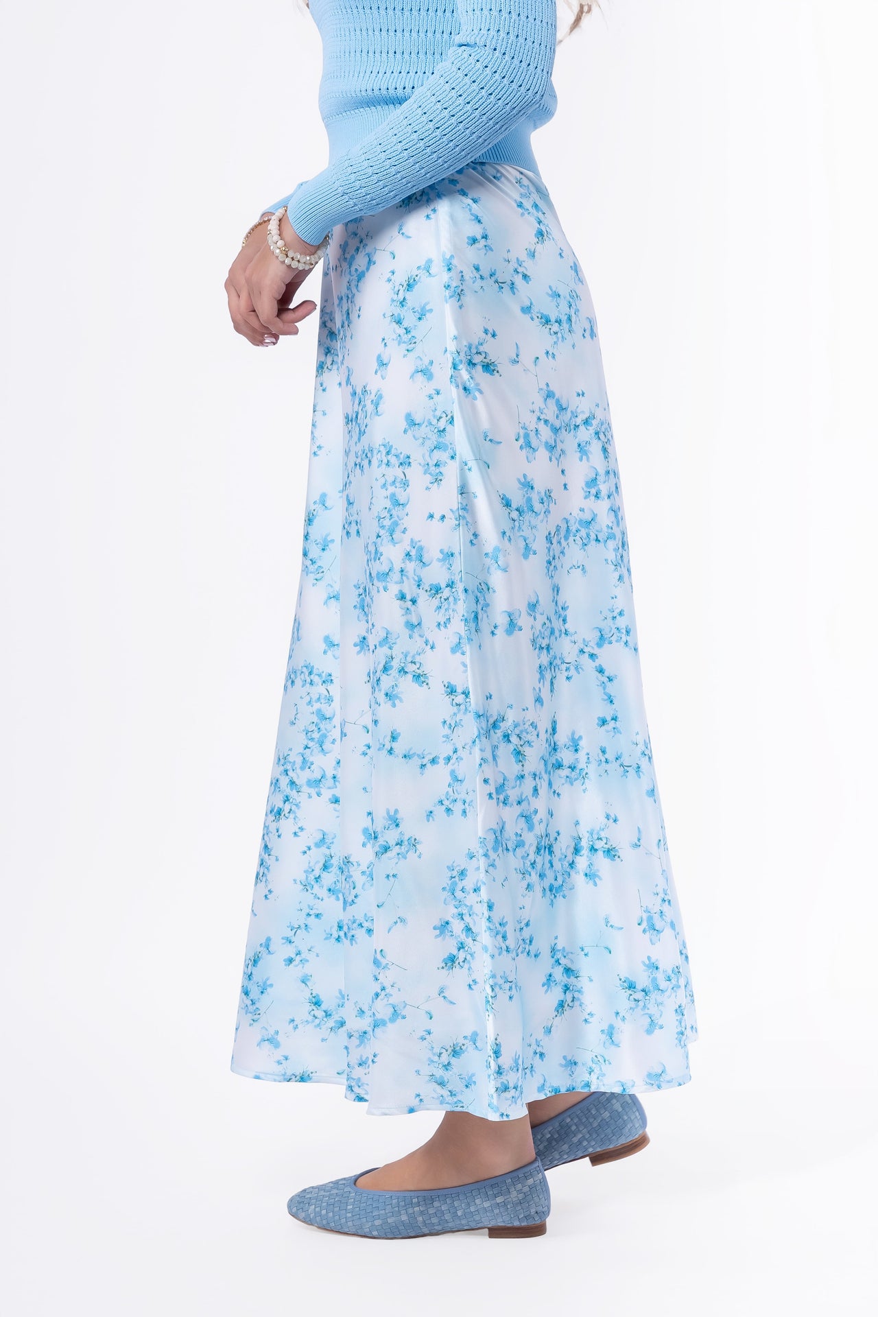 Lisa Skirt (Blue Flower)