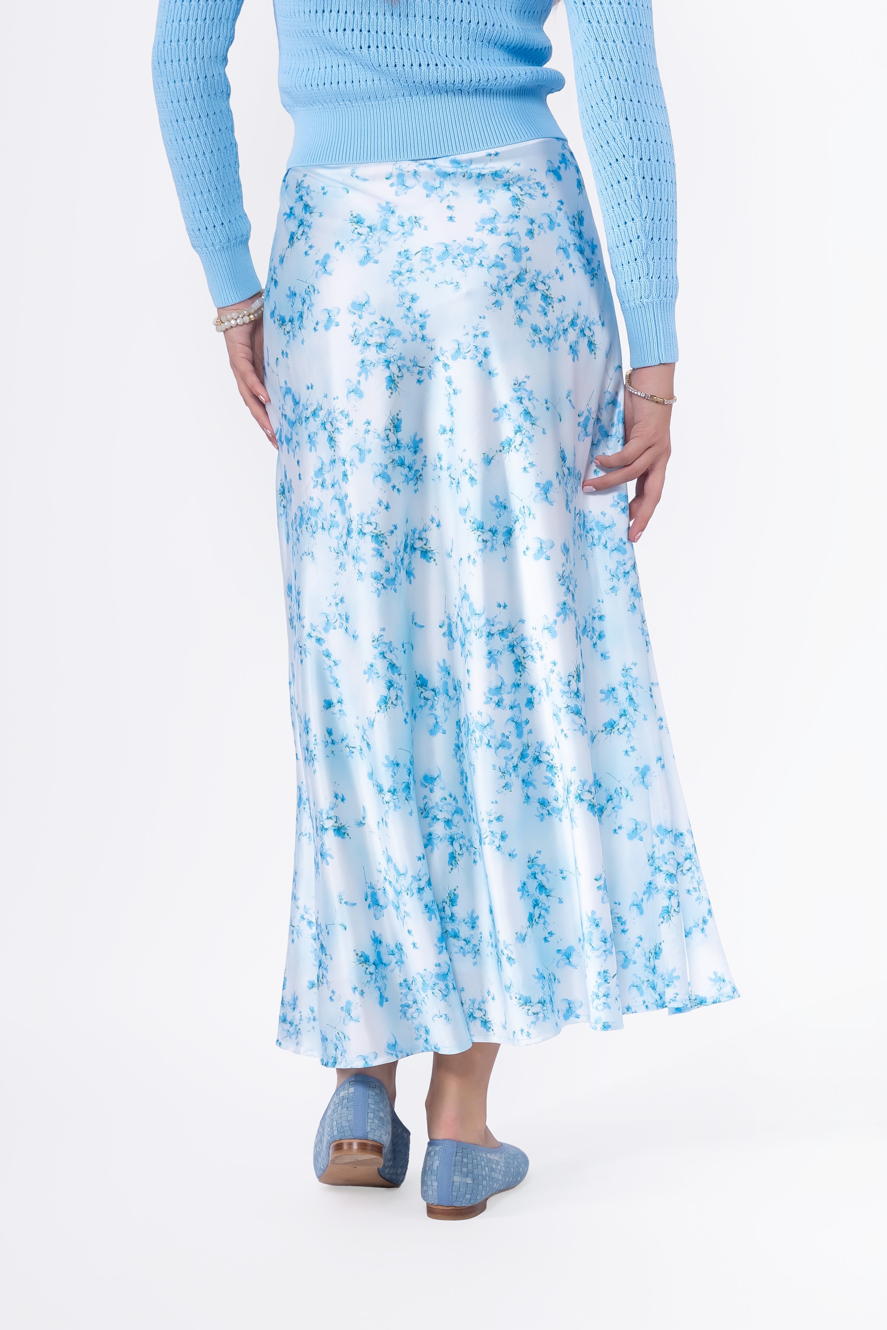 Lisa Skirt (Blue Flower)