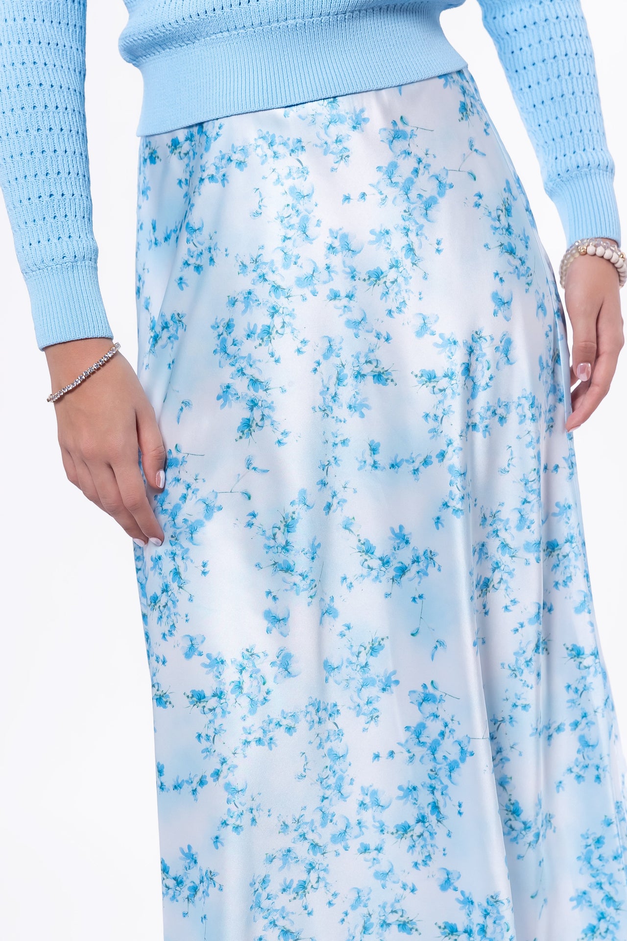 Lisa Skirt (Blue Flower)