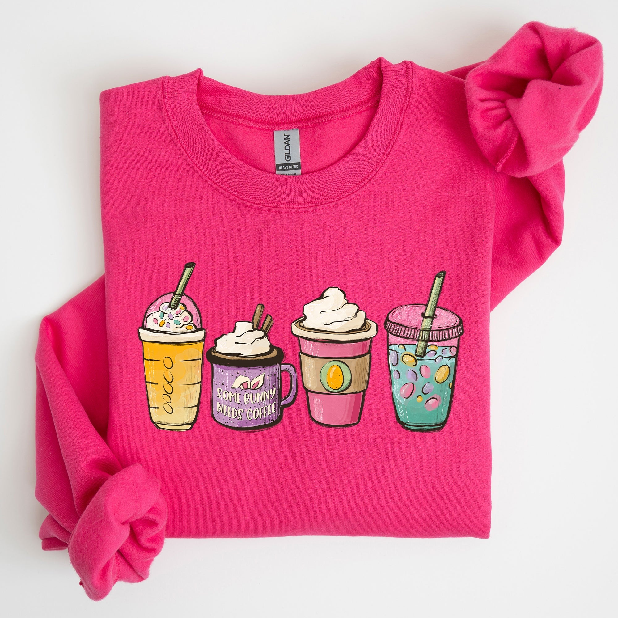 Easter Coffee Lovers Coffee Drinks Cozy Caffeine Theme Print For Morning Rituals Sweatshirt