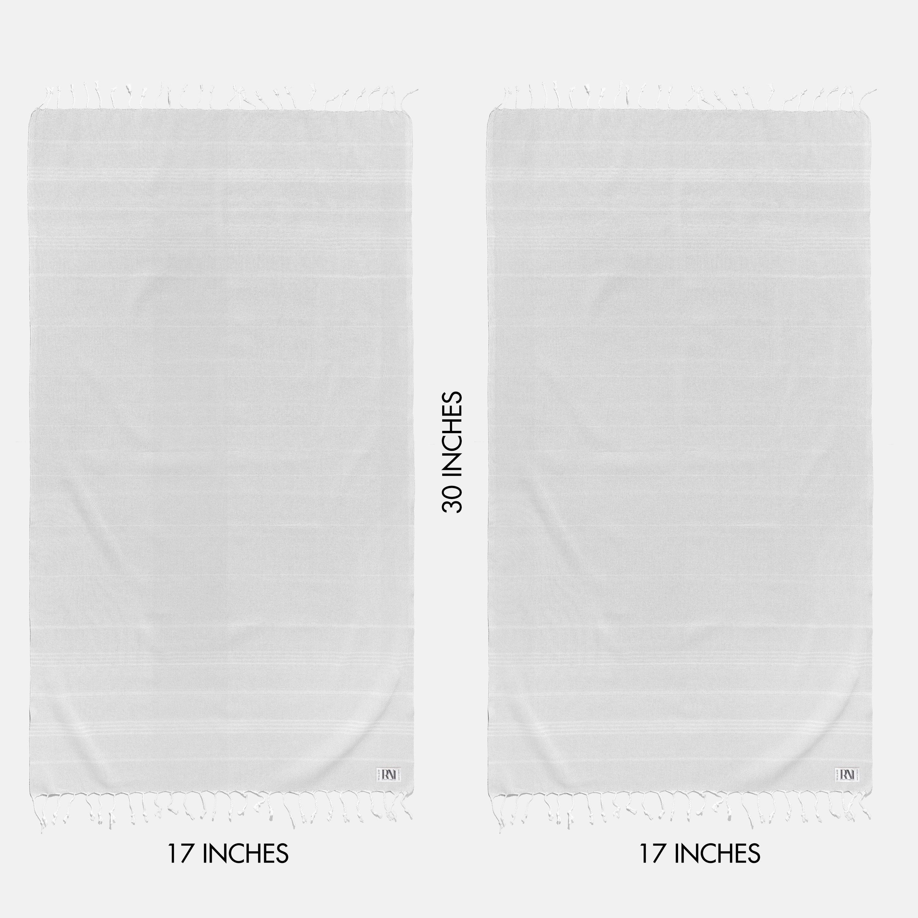 Istanbul Classic Turkish Hand Towel Set for Kitchen, Bath, Beach, Gym, Yoga and Travel