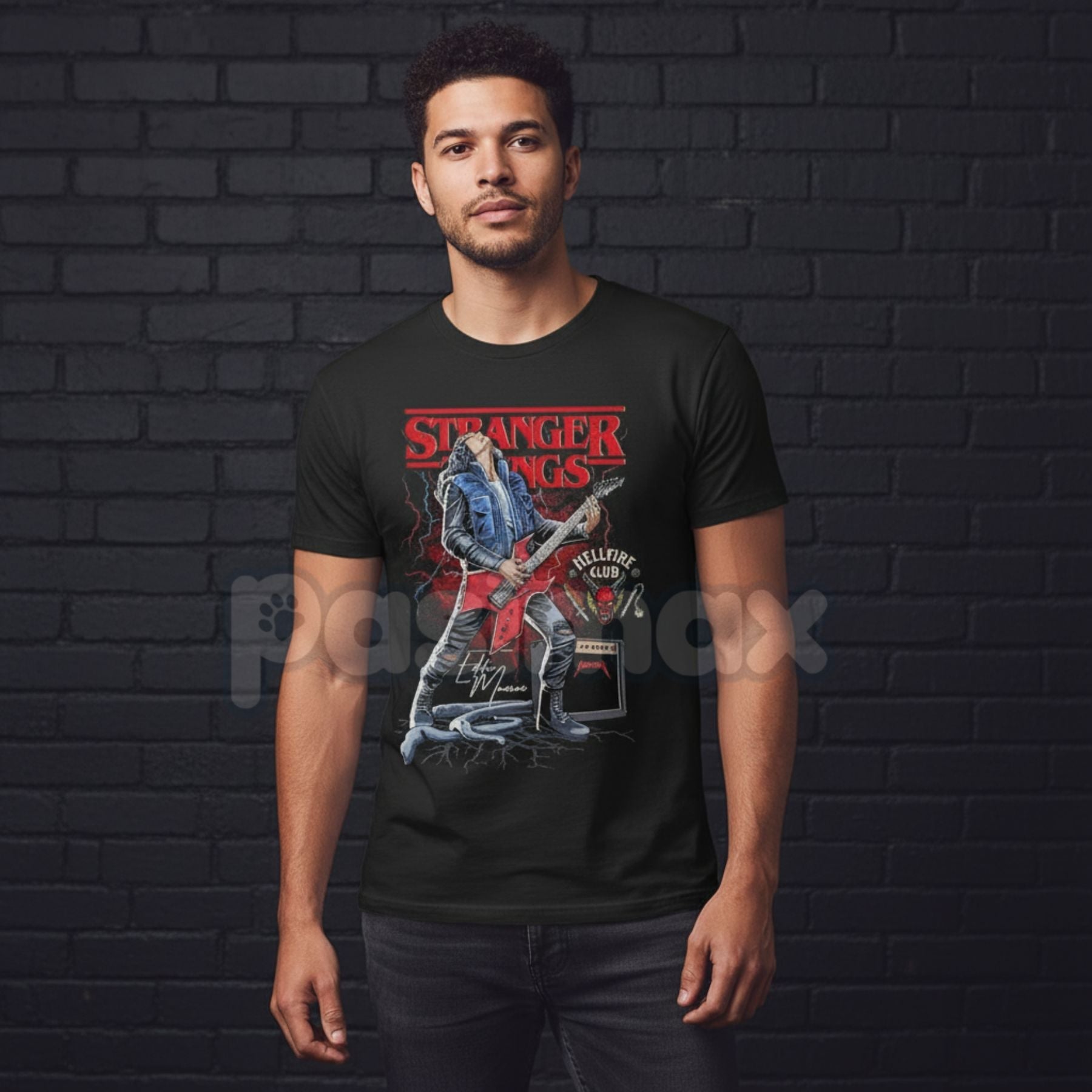 Eddie Munson Tribute T-Shirt - Stranger Things Hellfire Club Leader Tee, Vintage Metal Dungeons & Dragons Apparel, 80s Cult Hero Shirt