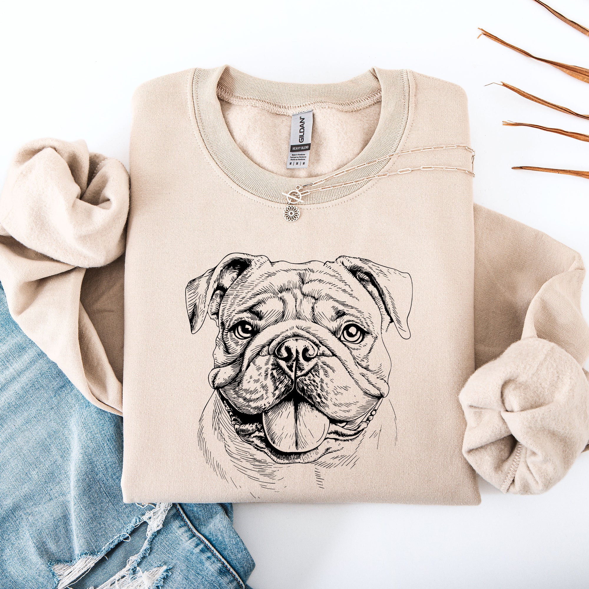 English Bulldog Lover Everyday Pet Owner Quote Edition Premium Graphic Cozy Fleece Sweatshirt