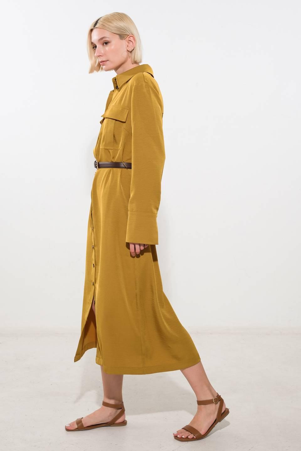 STATE OF BLISS WOVEN MIDI DRESS