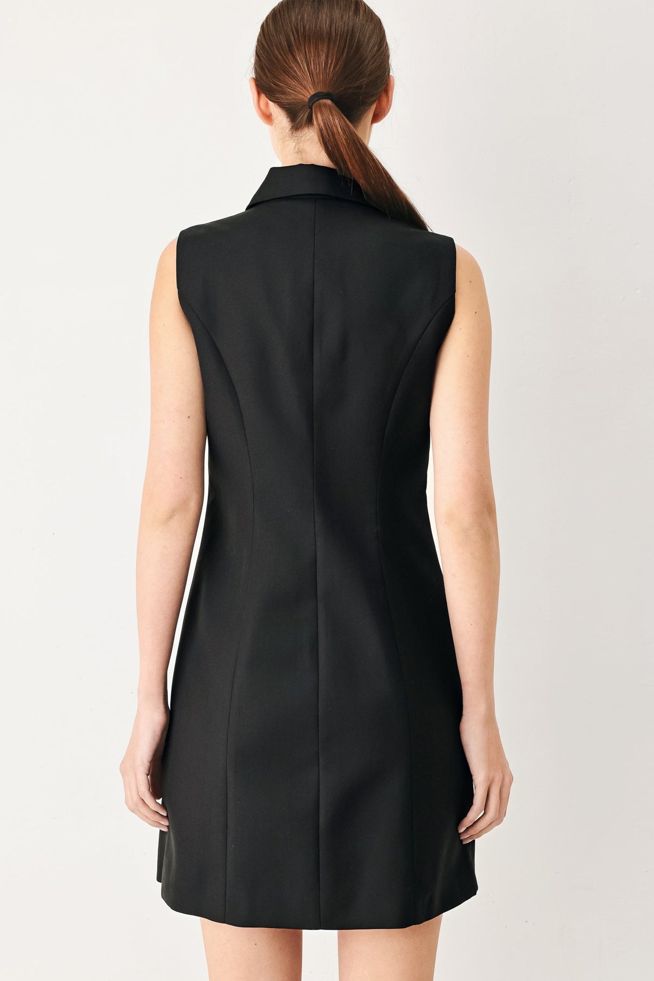 MODERN OFFICE WOVEN MINI DRESS