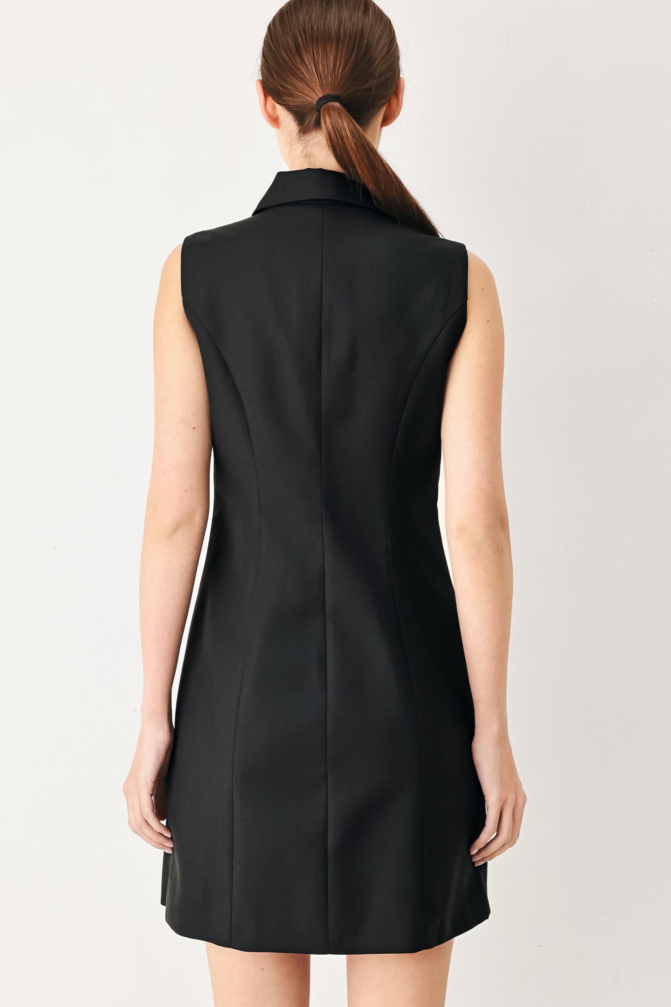 MODERN OFFICE WOVEN MINI DRESS