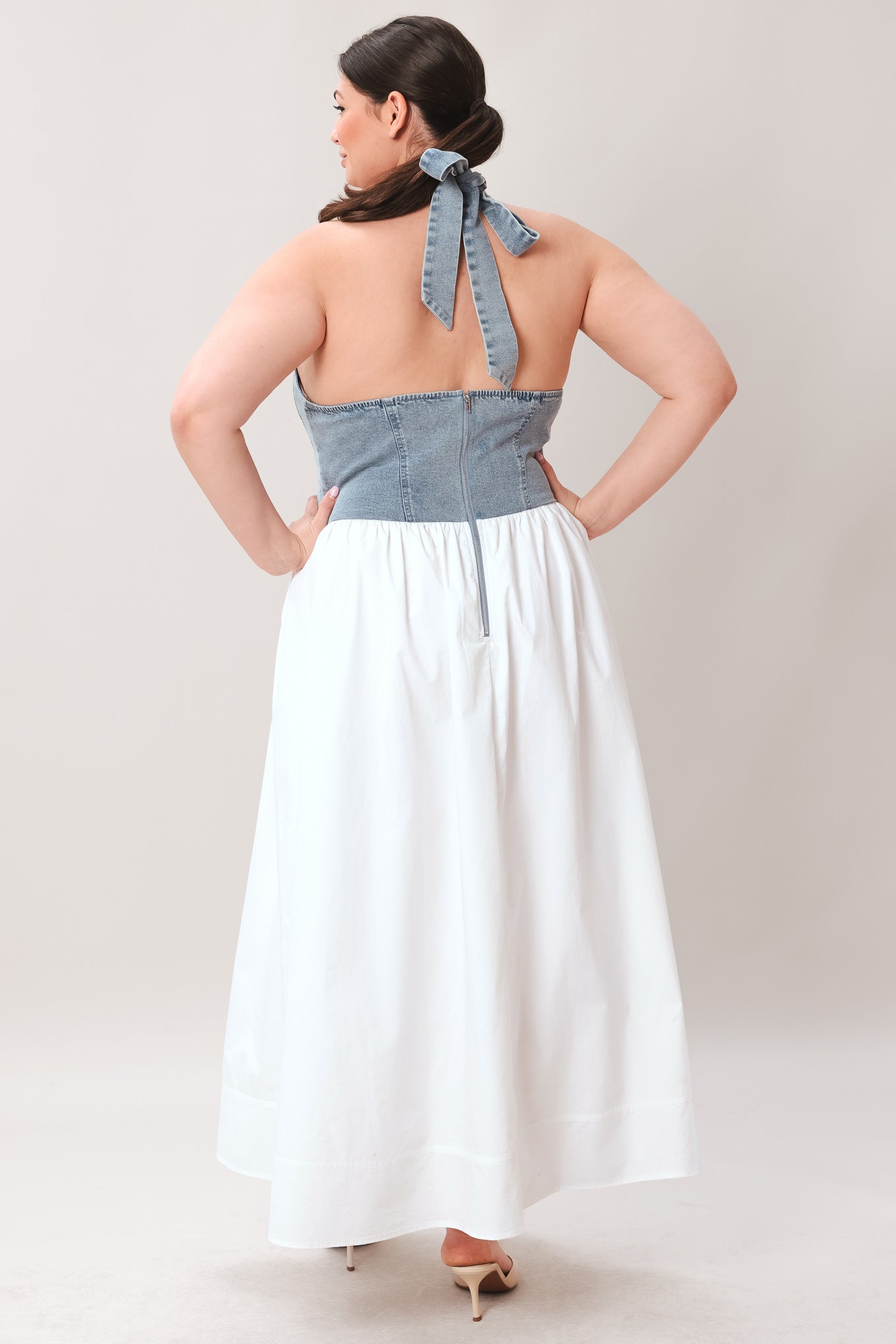 CITY TO COAST WOVEN MIDI DRESS