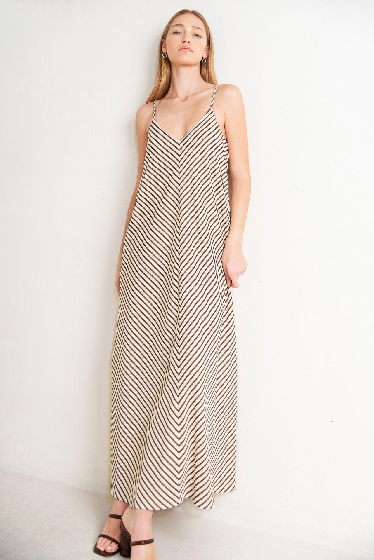 SEASIDE SILHOUETTE WOVEN MIDI DRESS