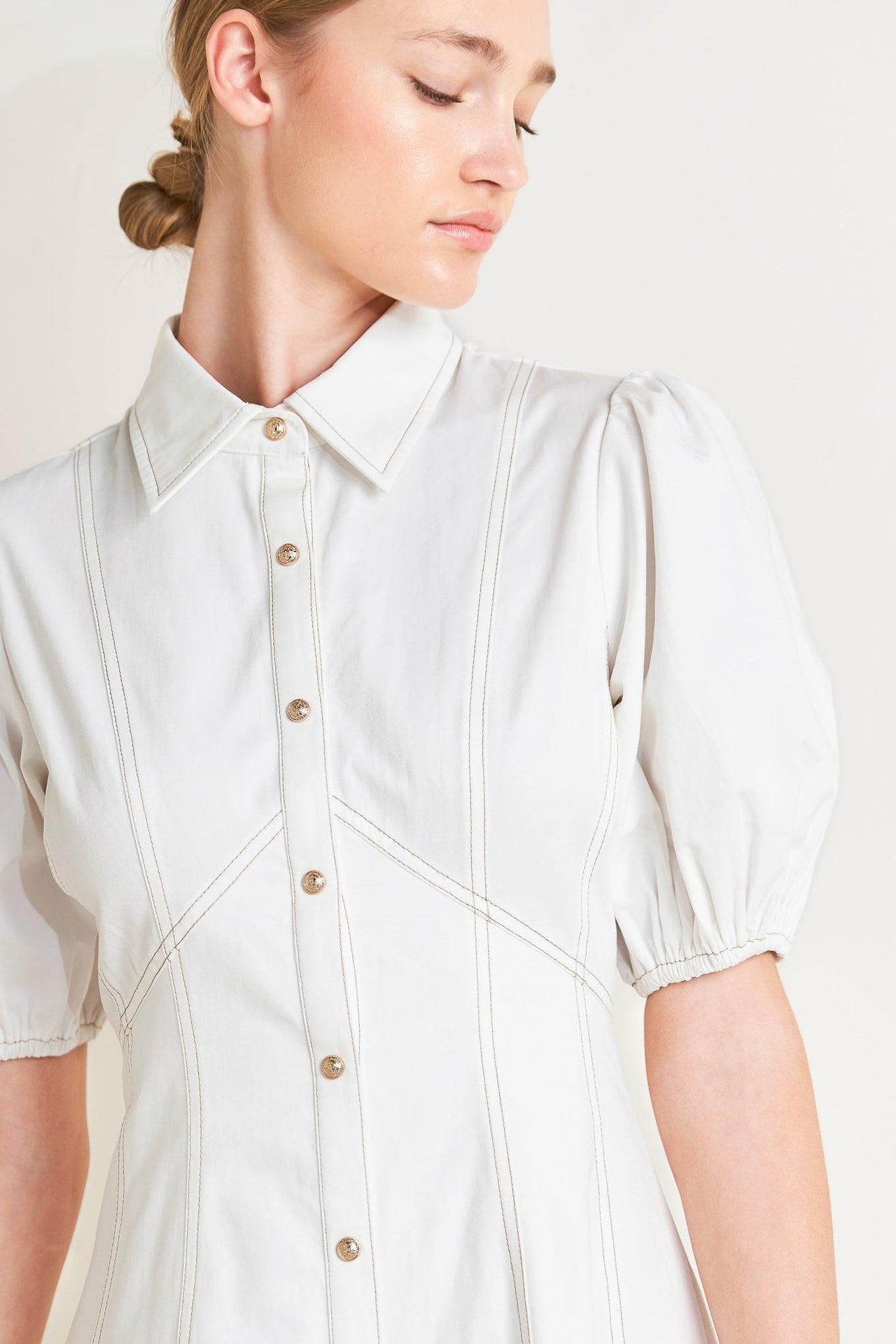 SWEET SOPHISTICATION WOVEN MIDI DRESS
