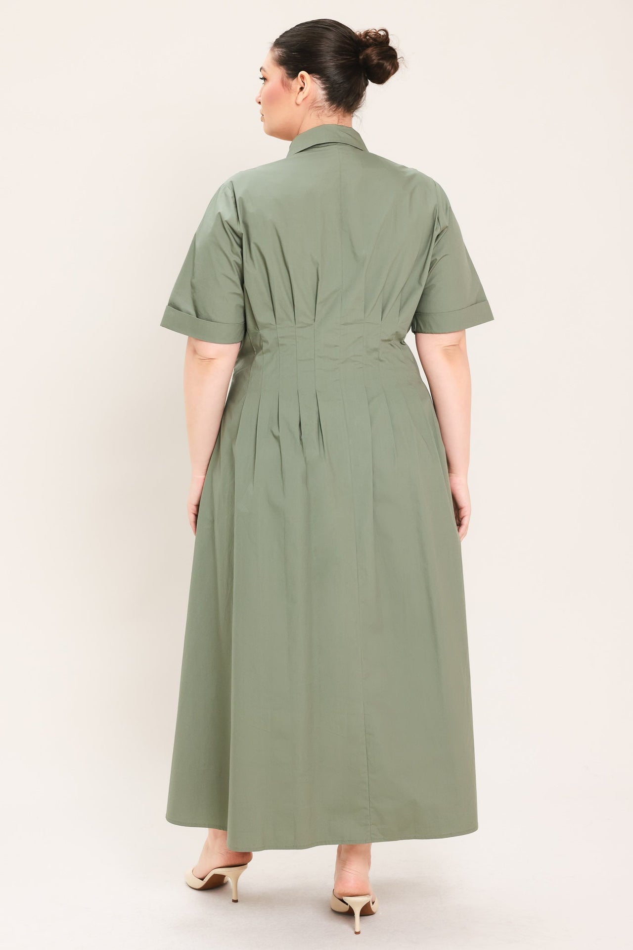 COUNTRYSIDE CHARM WOVEN MIDI DRESS
