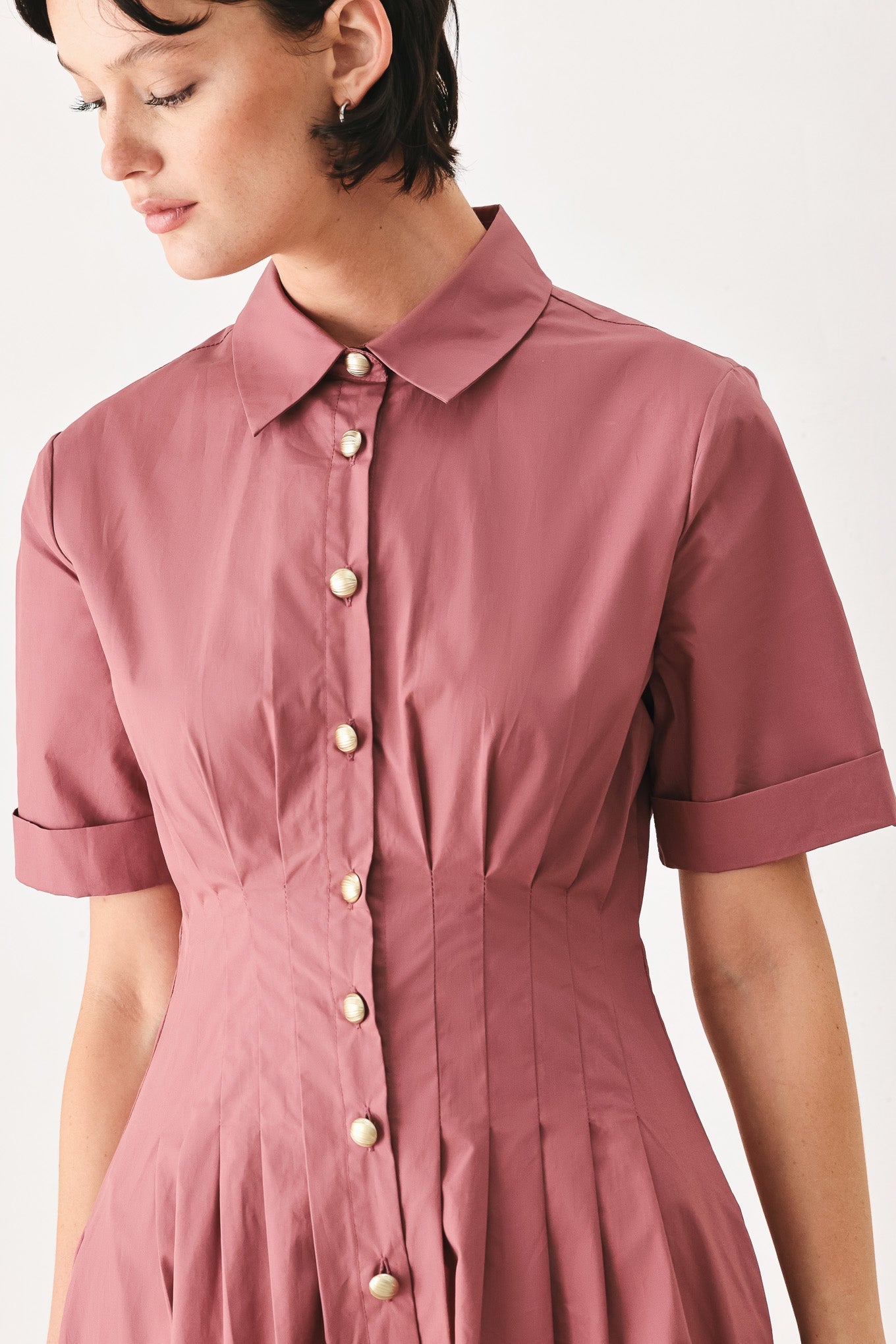 COUNTRYSIDE CHARM WOVEN MIDI DRESS