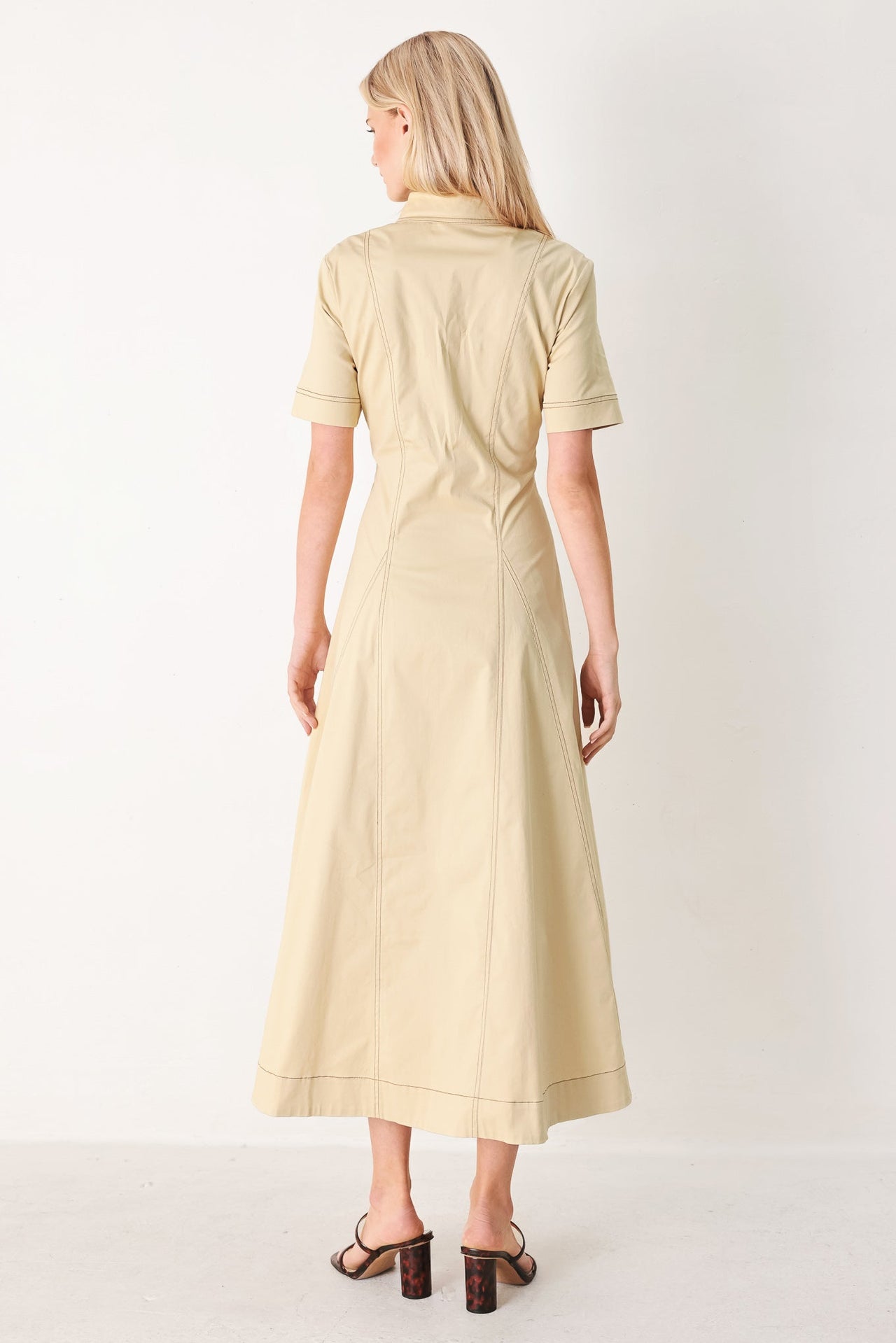 TREND ICON WOVEN MIDI DRESS
